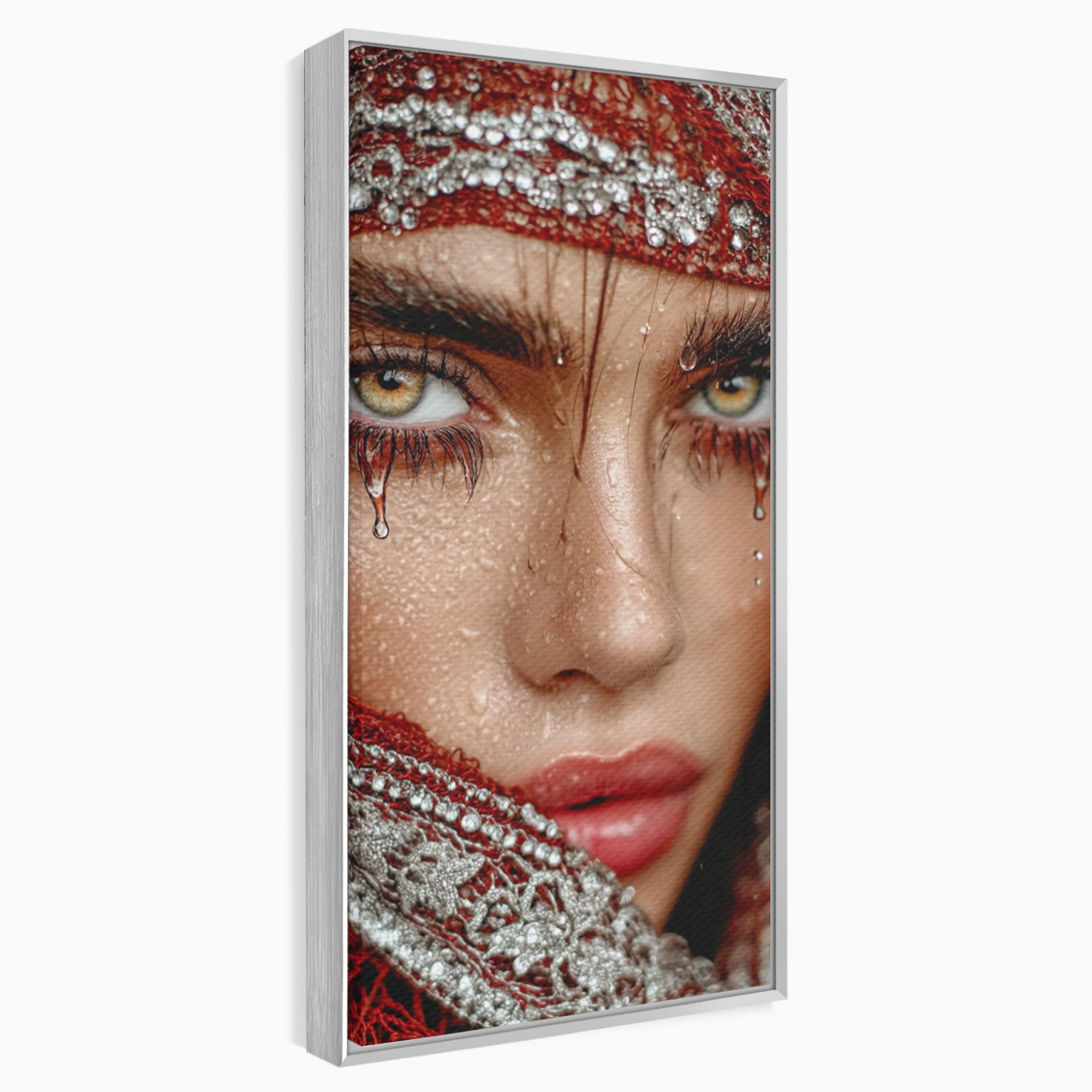 Tablou Canvas Premium LuxCanva® PI1353, Privire Hipnotica, Seductie, Exotic, Mister, Emotie, Detalii, Culori Vibrante, Living, Dormitor, Salon