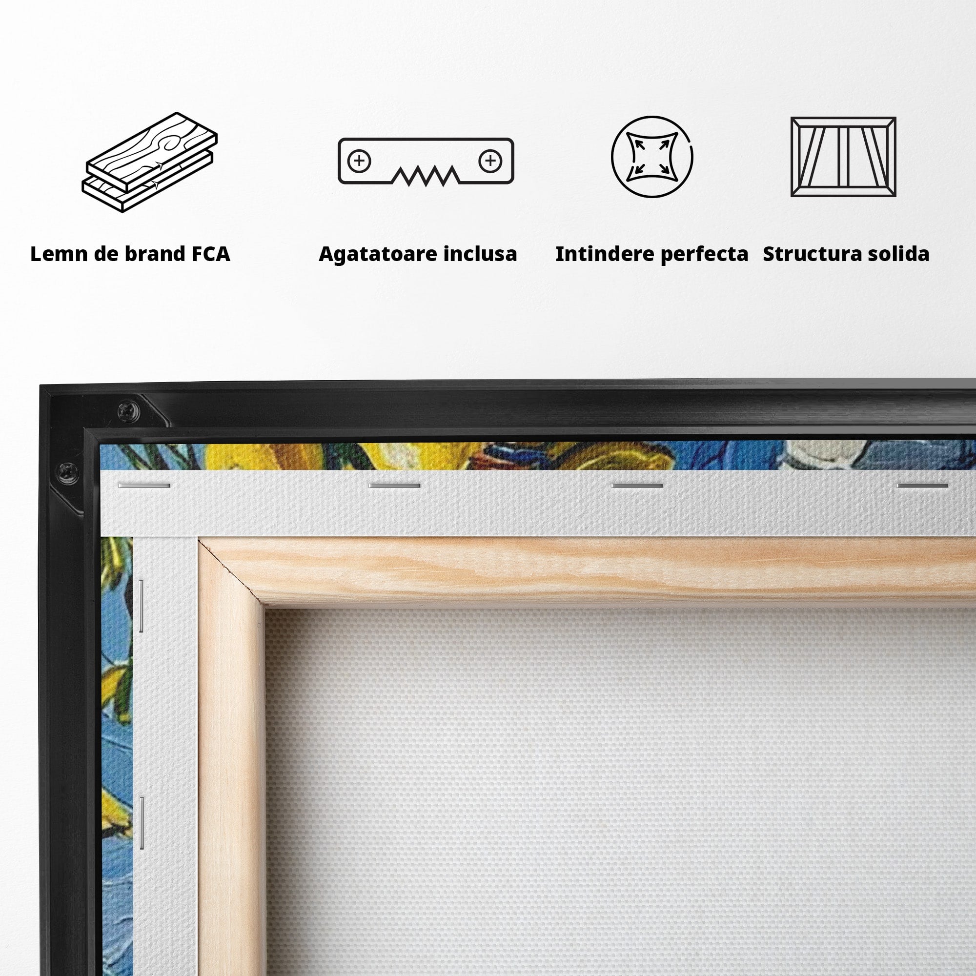 Tablou Canvas Premium LuxCanva® PI1357, Lamai sub Cerul Albastru, Femeie, Lamai, Far, Mare, Palarie, Amalfi, Culori Vibrante, Living, Dormitor, Bucatarie