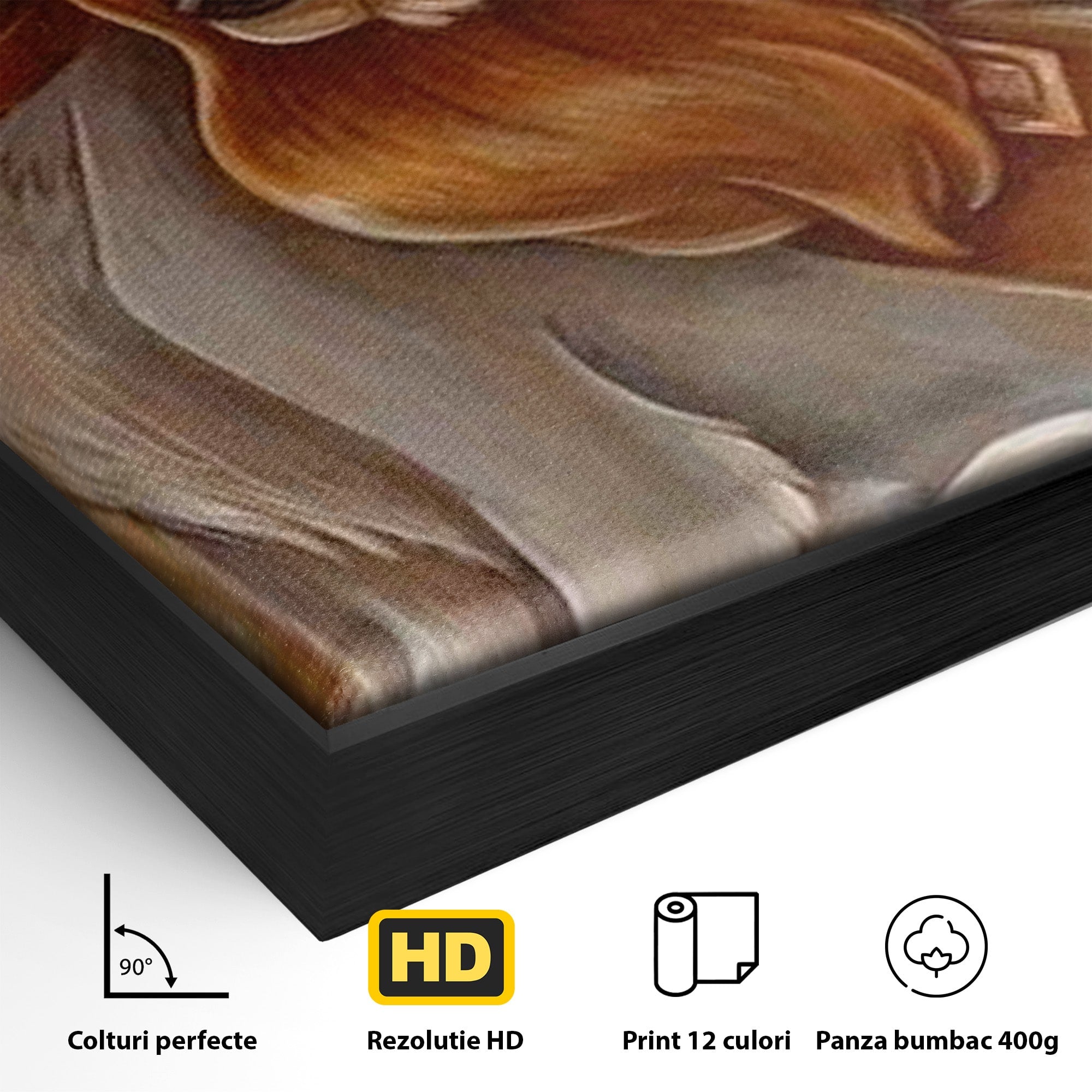 Tablou Canvas Premium LuxCanva® PI1360, Doamna si Vagabondul, Caini, Animatie, Disney, Iubire, Culori Vibrante, Living, Dormitor, Camera Copii