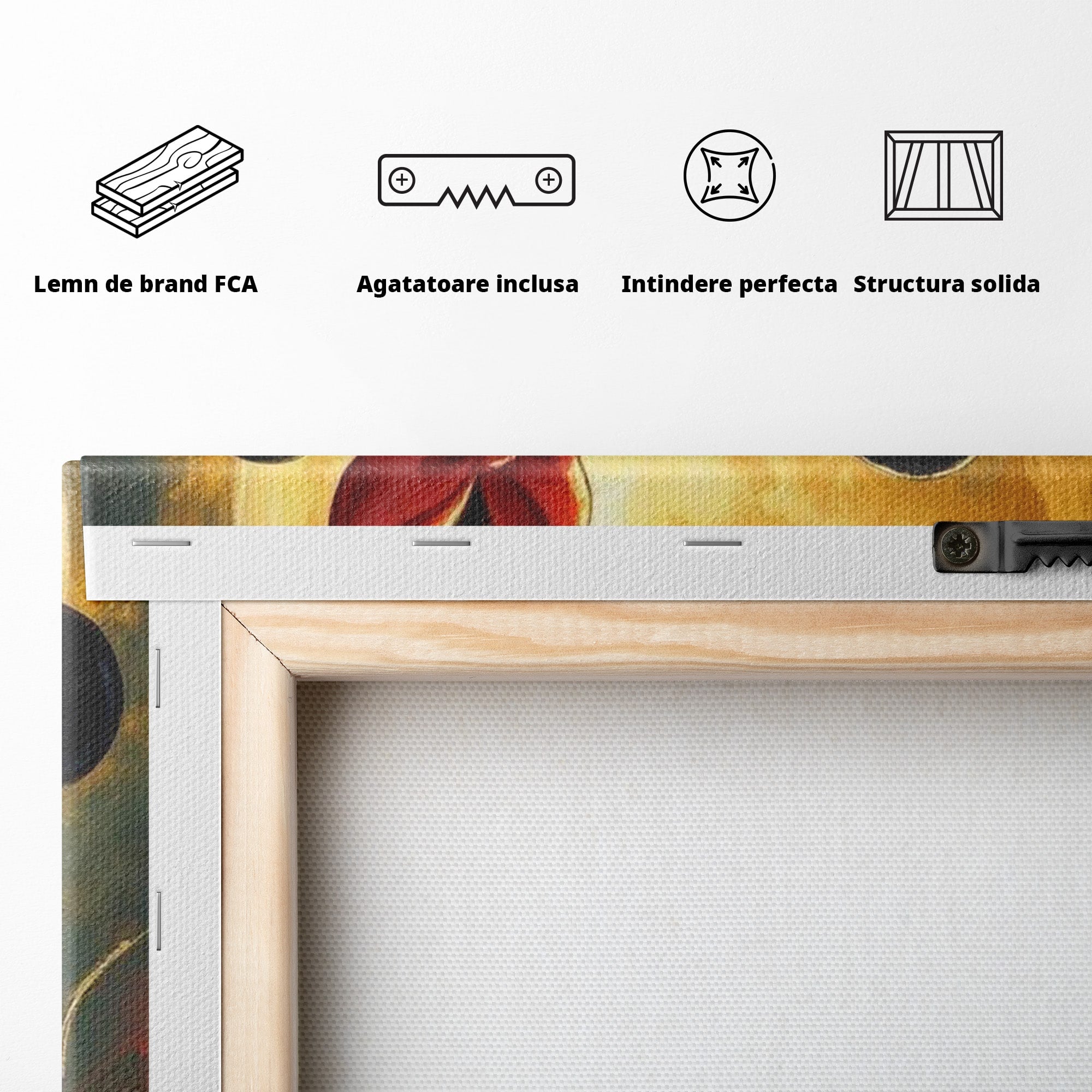 Tablou Canvas Premium LuxCanva® PI1361, Iubire Sub Clar De Luna, Mickey, Iubire, Minnie, Disney, Fantezie, Culori Vibrante, Living, Dormitor, Camera Copii