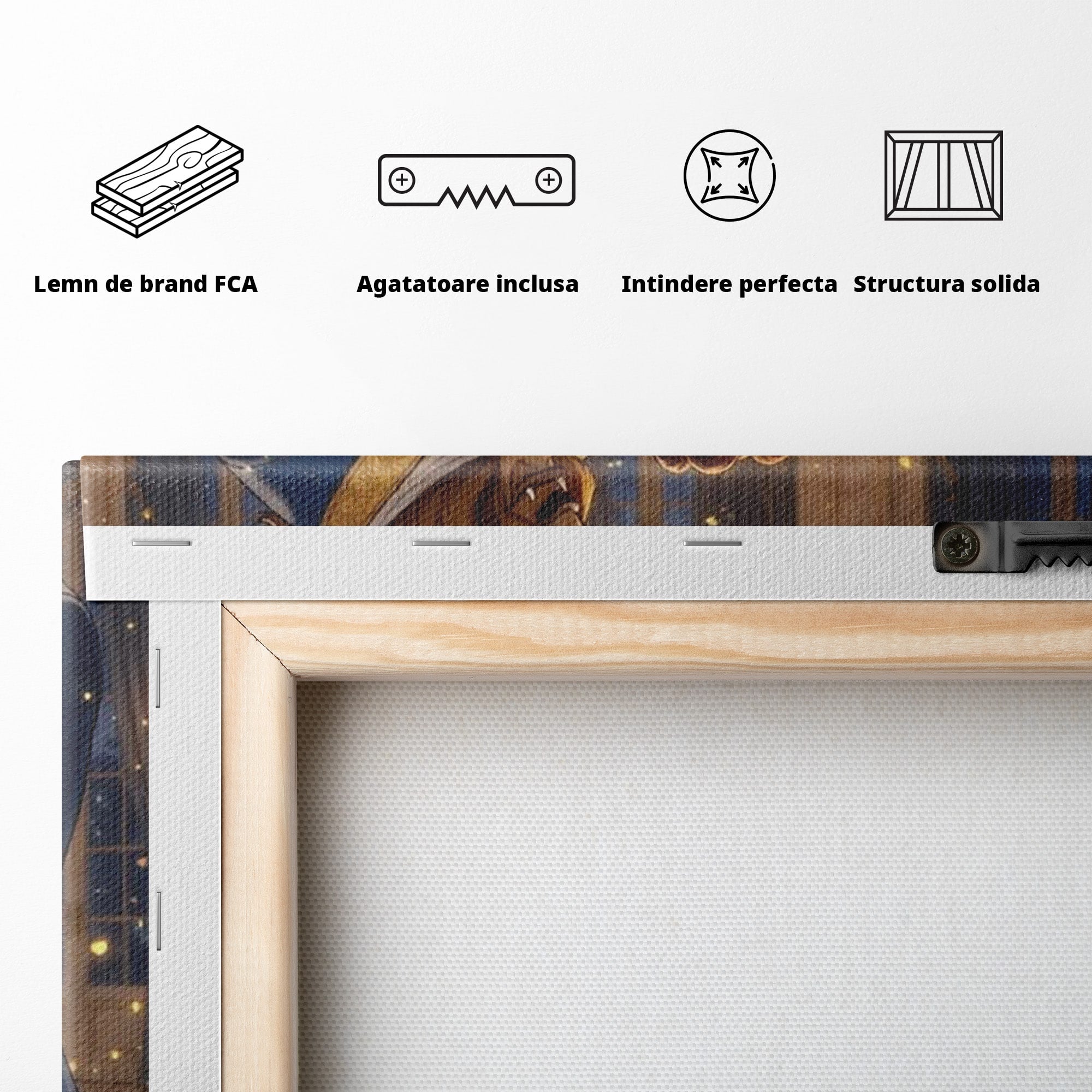 Tablou Canvas Premium LuxCanva® PI1362, Balul de Poveste, Dans, Candelabru, Romantism, Poveste, Rochie, Culori Vibrante, Living, Dormitor, Camera Copii