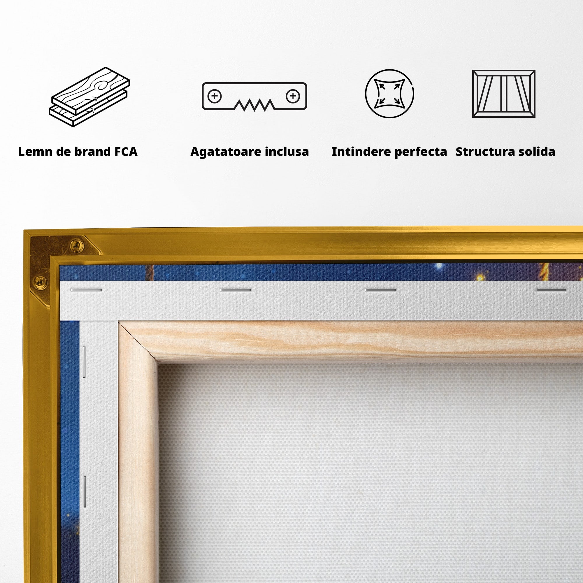 Tablou Canvas Premium LuxCanva® PI1363, Noapte in Zootopia, Animatie, Prietenie, Juddy, Stele, Nick, Culori Vibrante, Living, Dormitor, Camera Copii