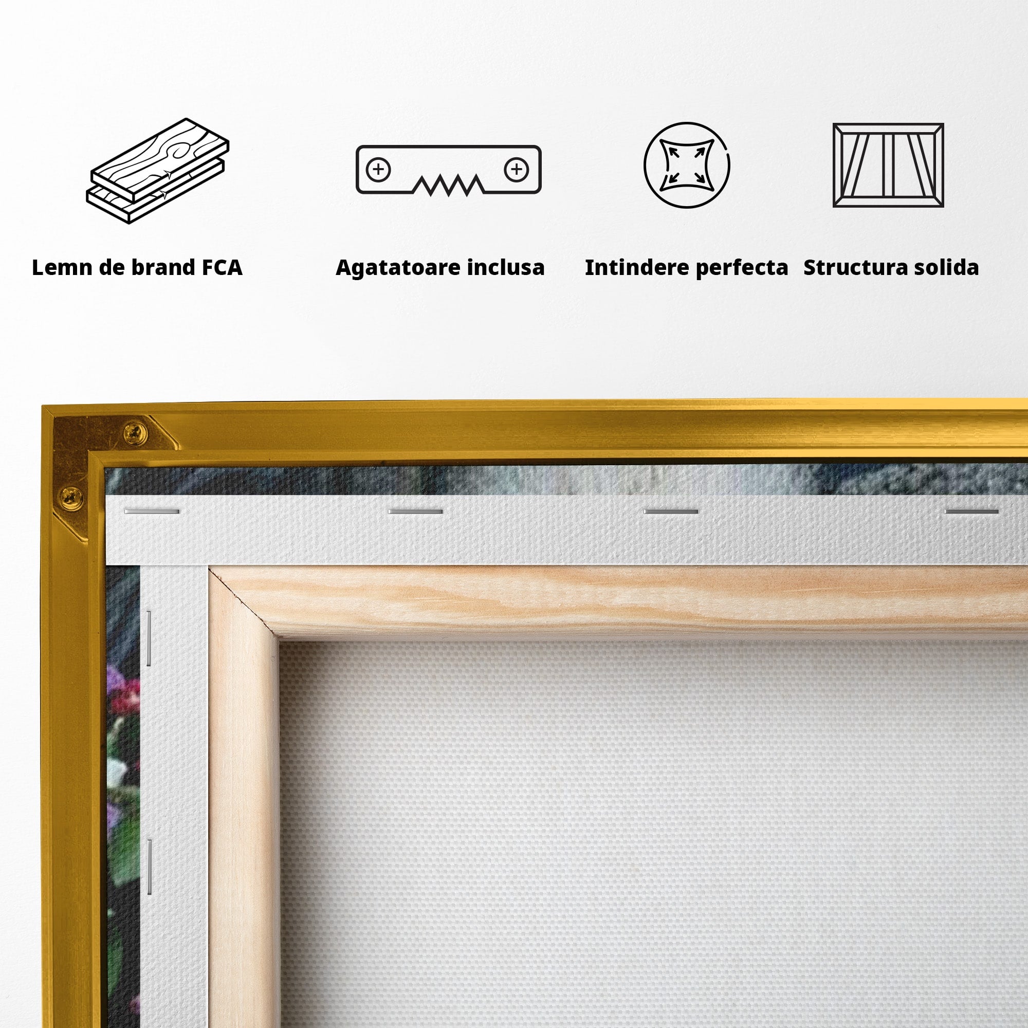 Tablou Canvas Premium LuxCanva® PI1368, Arsenie Papacioc, Calugar, Gradina, Spiritualitate, Portret, Culori Vibrante, Living, Dormitor
