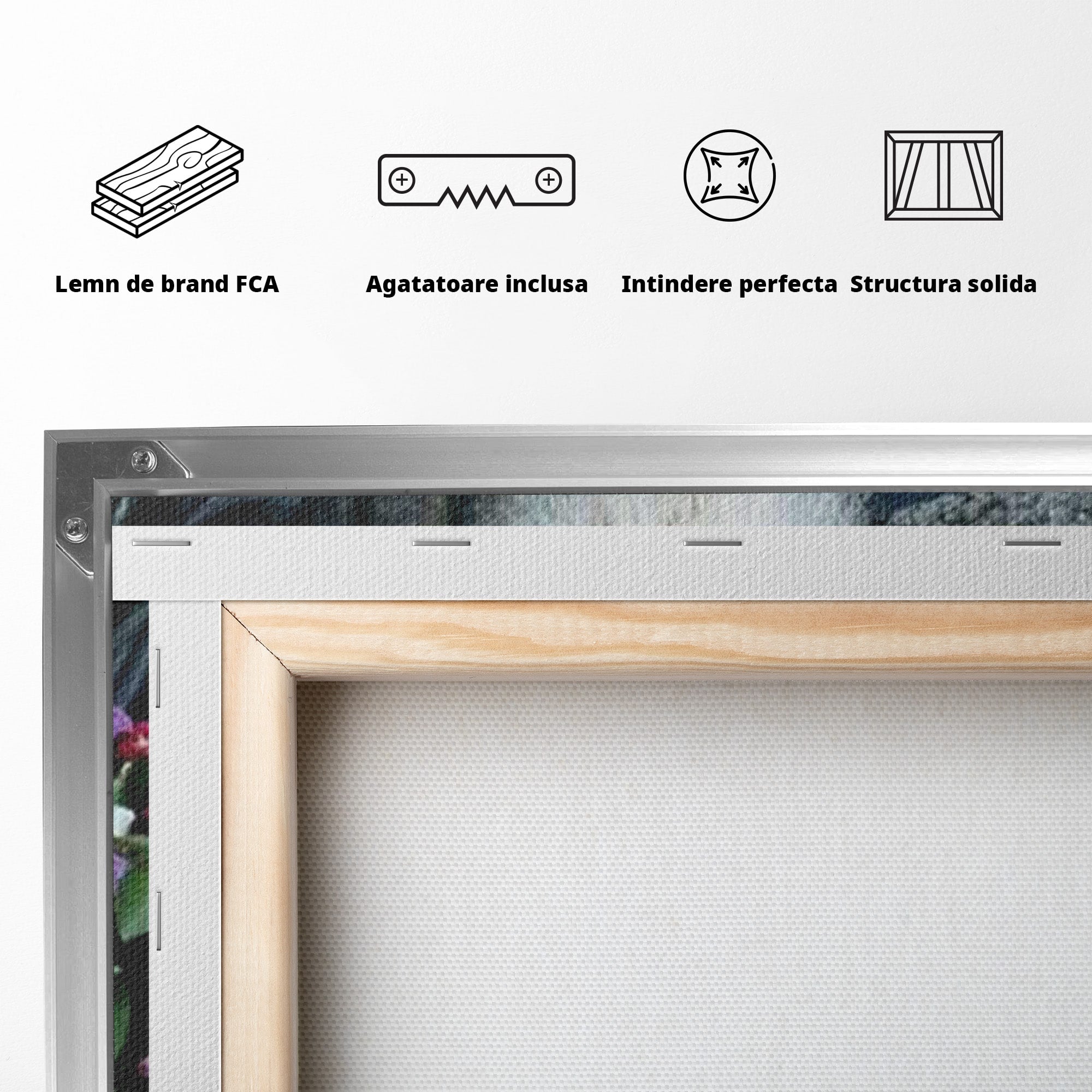 Tablou Canvas Premium LuxCanva® PI1368, Arsenie Papacioc, Calugar, Gradina, Spiritualitate, Portret, Culori Vibrante, Living, Dormitor