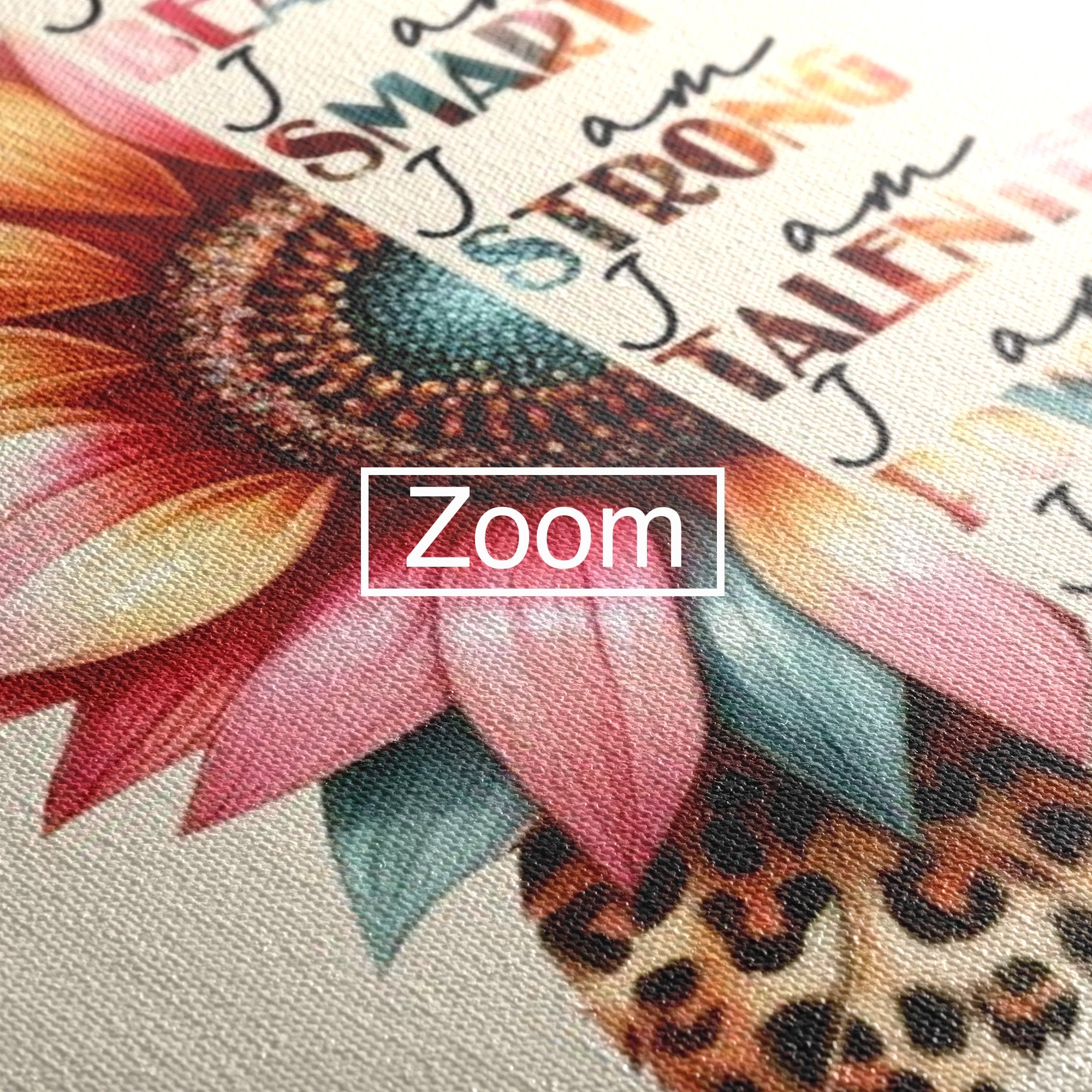 Tablou Canvas Premium LuxCanva® PI1377, Floarea Increderii in Sine, Floare, Motivational, Text, Culori Vibrante, Living, Dormitor, Salon