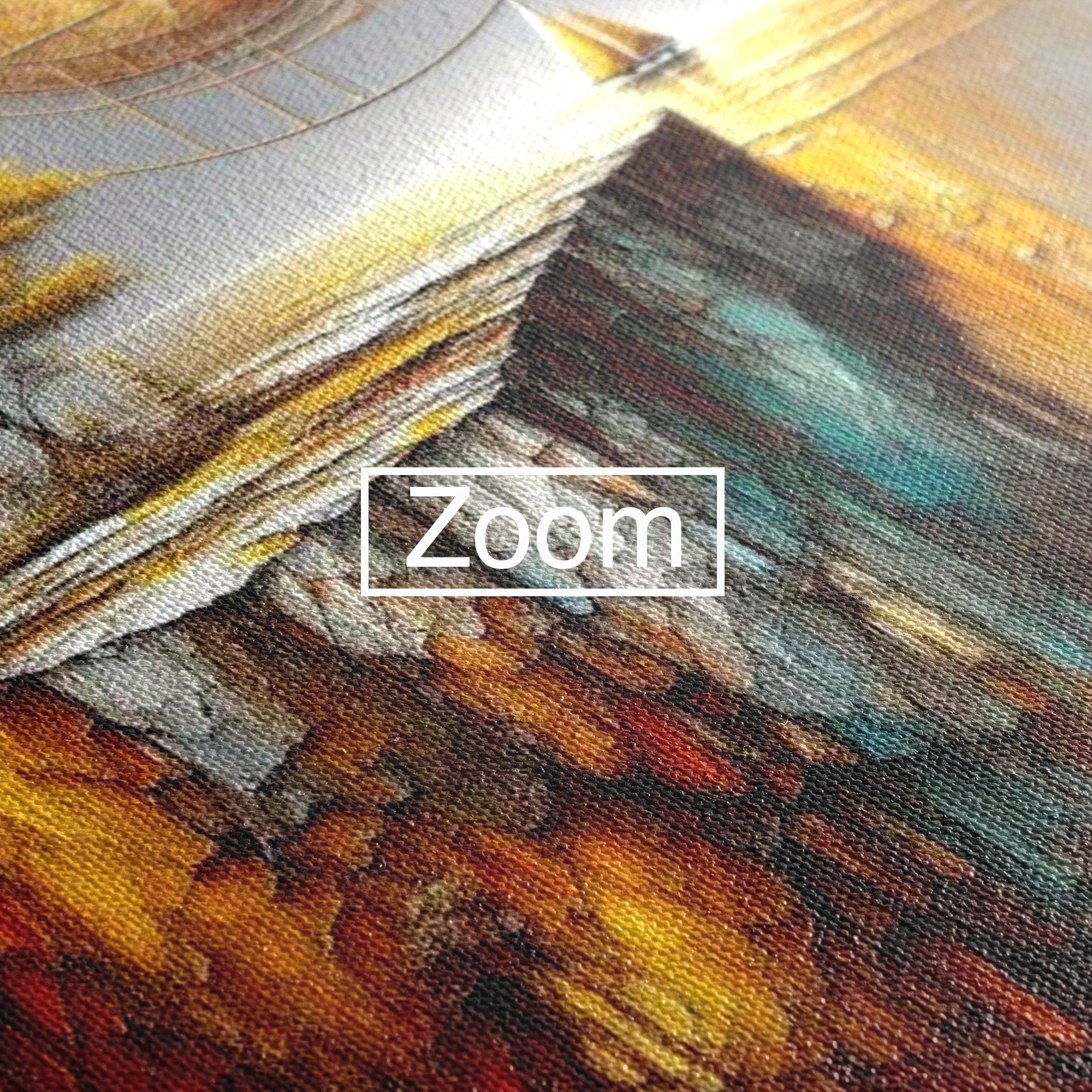 Tablou Canvas Premium LuxCanva® PI1381, Dincolo de Orizont, Apus, Stanca, Copac, Taram, Abstract, Culori Vibrante, Living, Dormitor