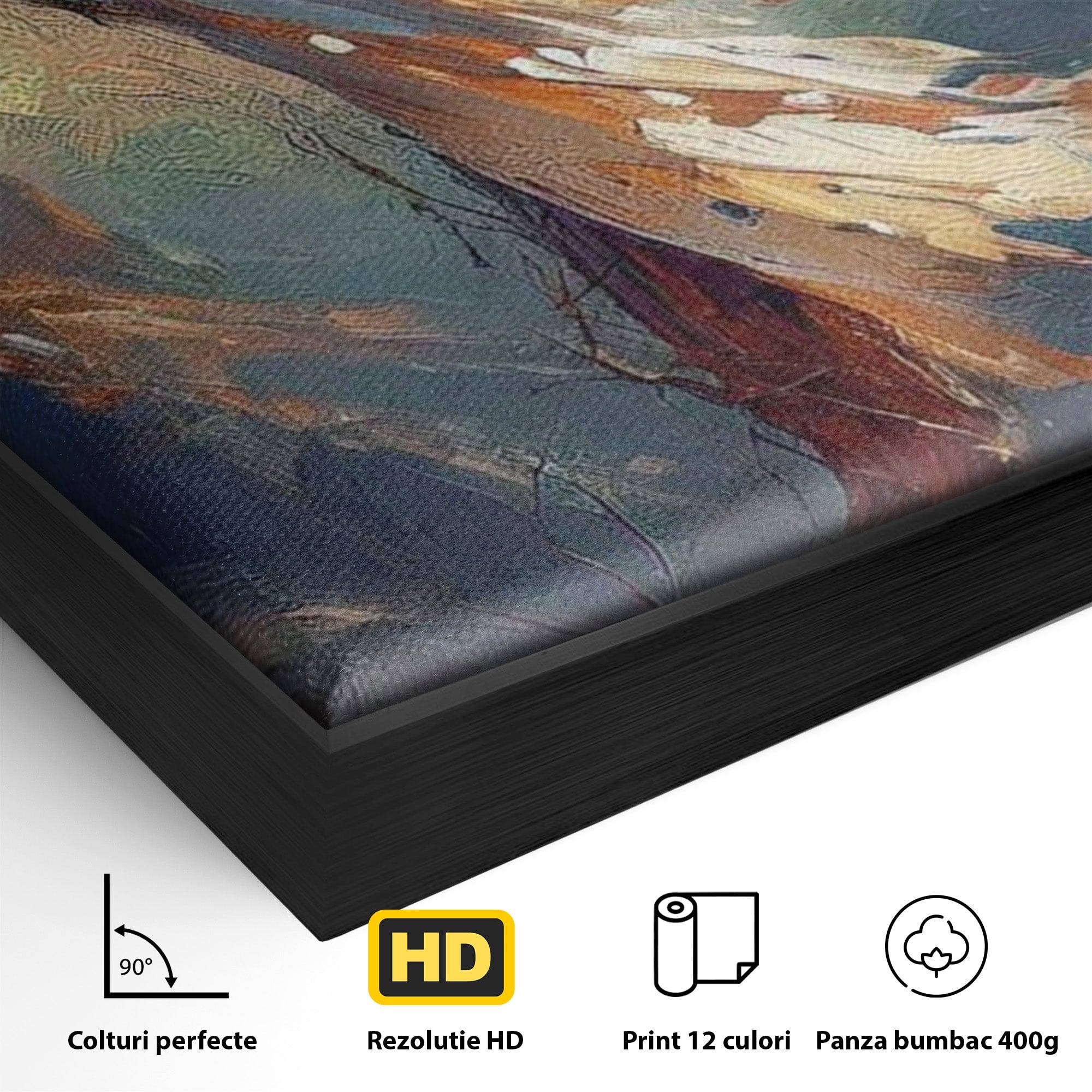 Tablou Canvas Premium LuxCanva® PI1382, Crucea Mantuirii, Crucifix, Hristos, Mantuire, Religie, Jertfa, Culori Vibrante, Living, Dormitor