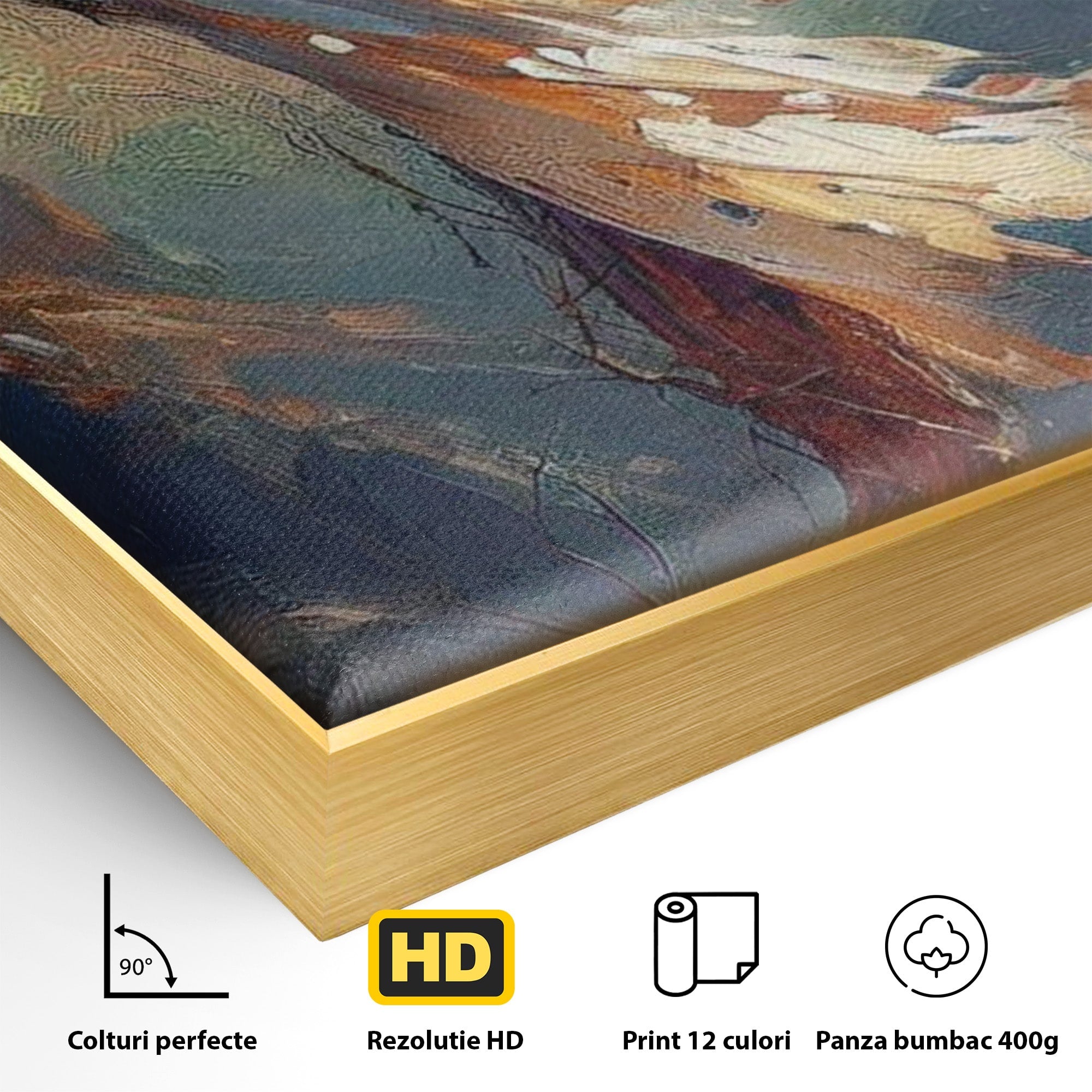 Tablou Canvas Premium LuxCanva® PI1382, Crucea Mantuirii, Crucifix, Hristos, Mantuire, Religie, Jertfa, Culori Vibrante, Living, Dormitor