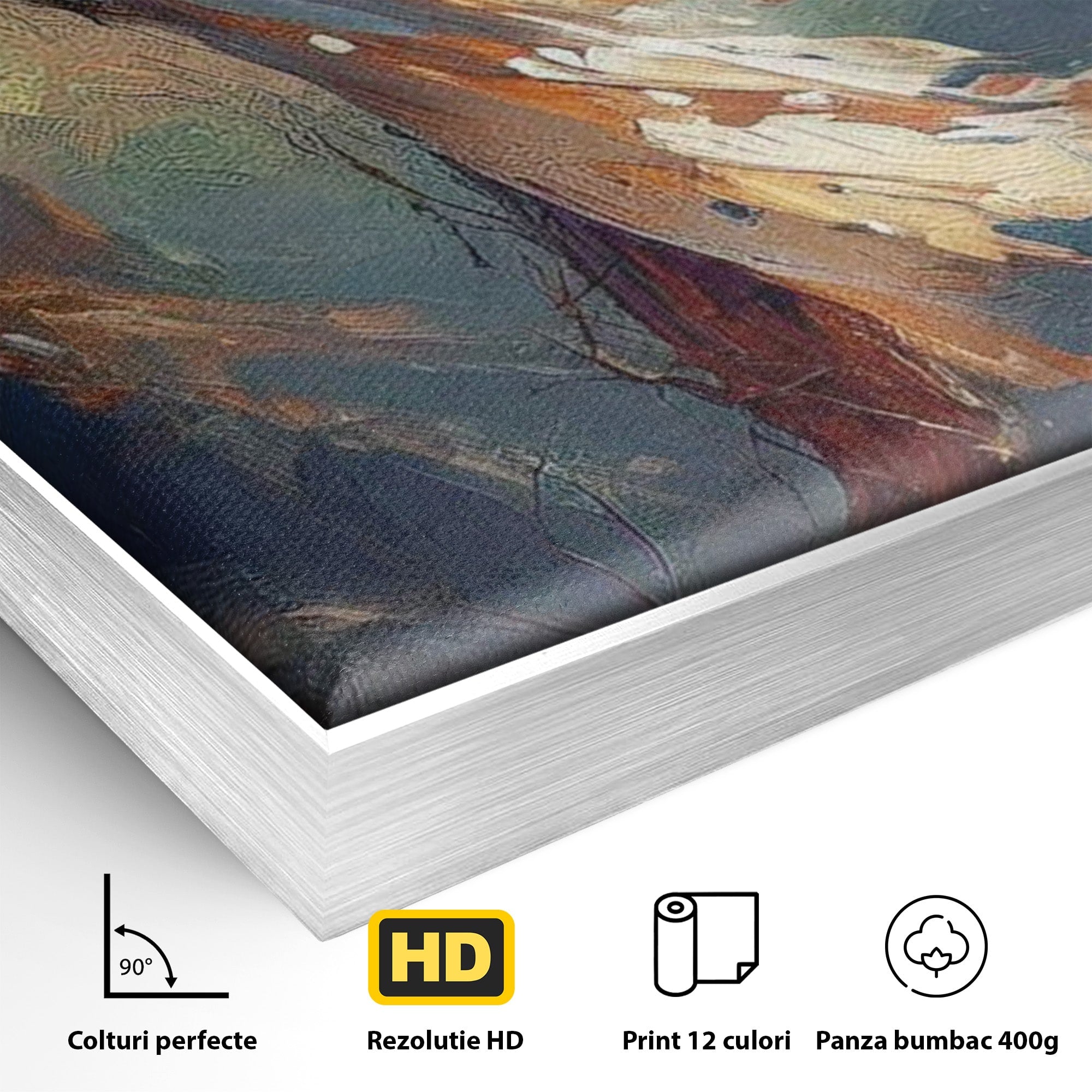 Tablou Canvas Premium LuxCanva® PI1382, Crucea Mantuirii, Crucifix, Hristos, Mantuire, Religie, Jertfa, Culori Vibrante, Living, Dormitor