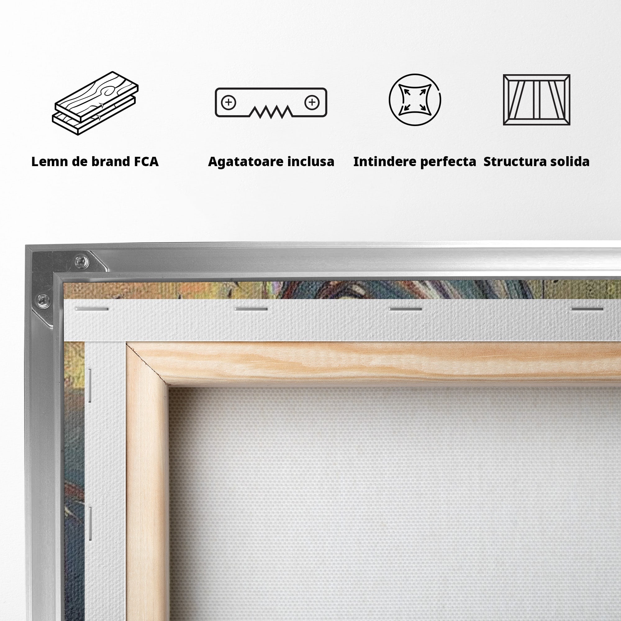 Tablou Canvas Premium LuxCanva® PI1382, Crucea Mantuirii, Crucifix, Hristos, Mantuire, Religie, Jertfa, Culori Vibrante, Living, Dormitor