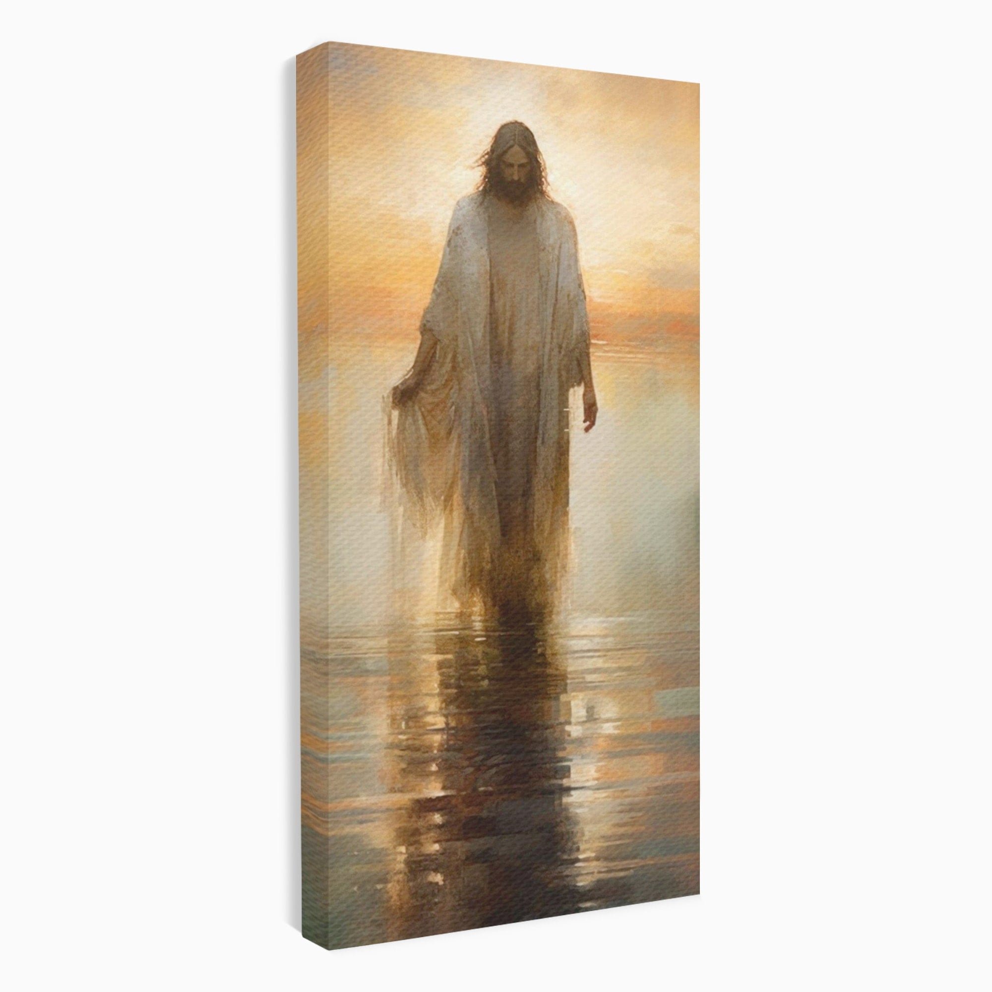 Tablou Canvas Premium LuxCanva® PI1384, Iisus Mantuitorul, Fiul, Spiritualitate, Religie, Meditatie, Culori Vibrante, Living