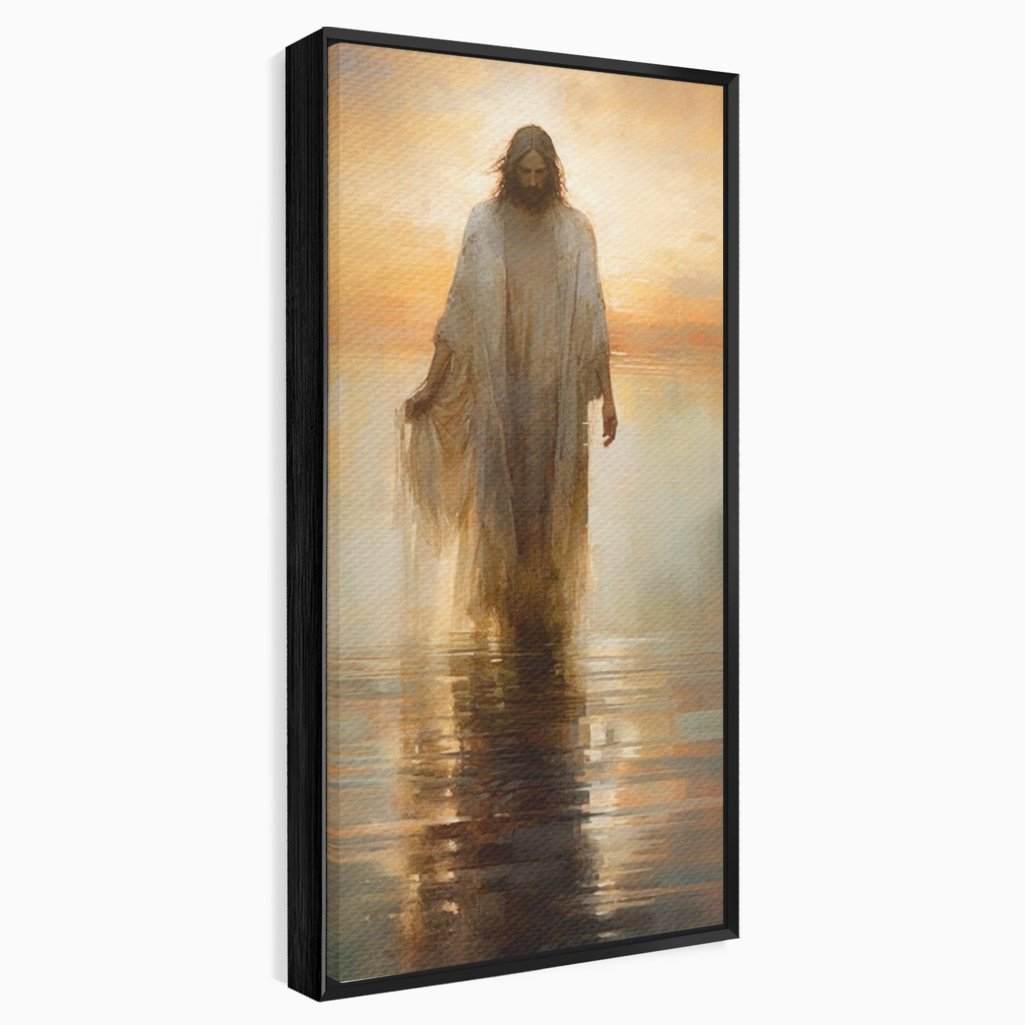 Tablou Canvas Premium LuxCanva® PI1384, Iisus Mantuitorul, Fiul, Spiritualitate, Religie, Meditatie, Culori Vibrante, Living