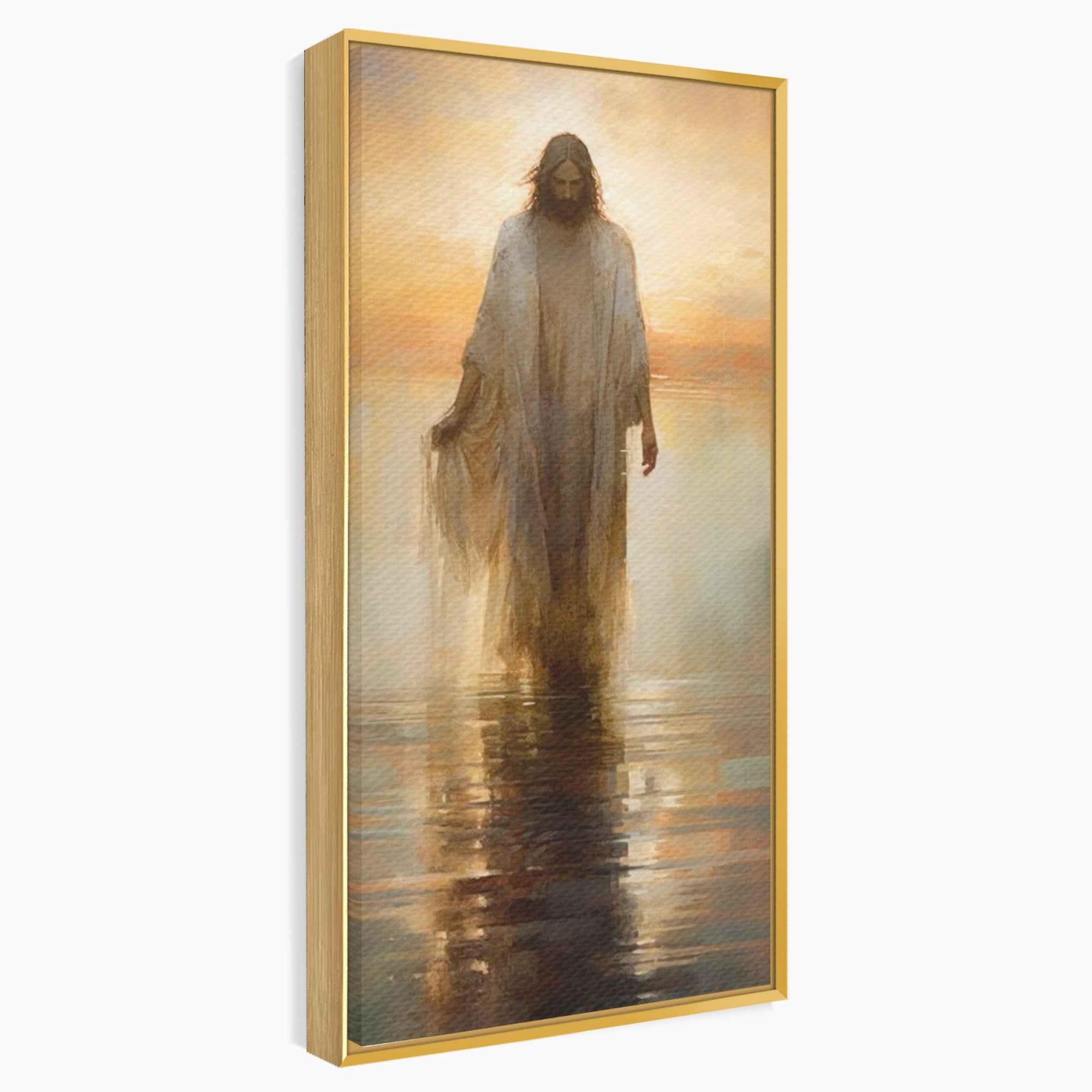 Tablou Canvas Premium LuxCanva® PI1384, Iisus Mantuitorul, Fiul, Spiritualitate, Religie, Meditatie, Culori Vibrante, Living
