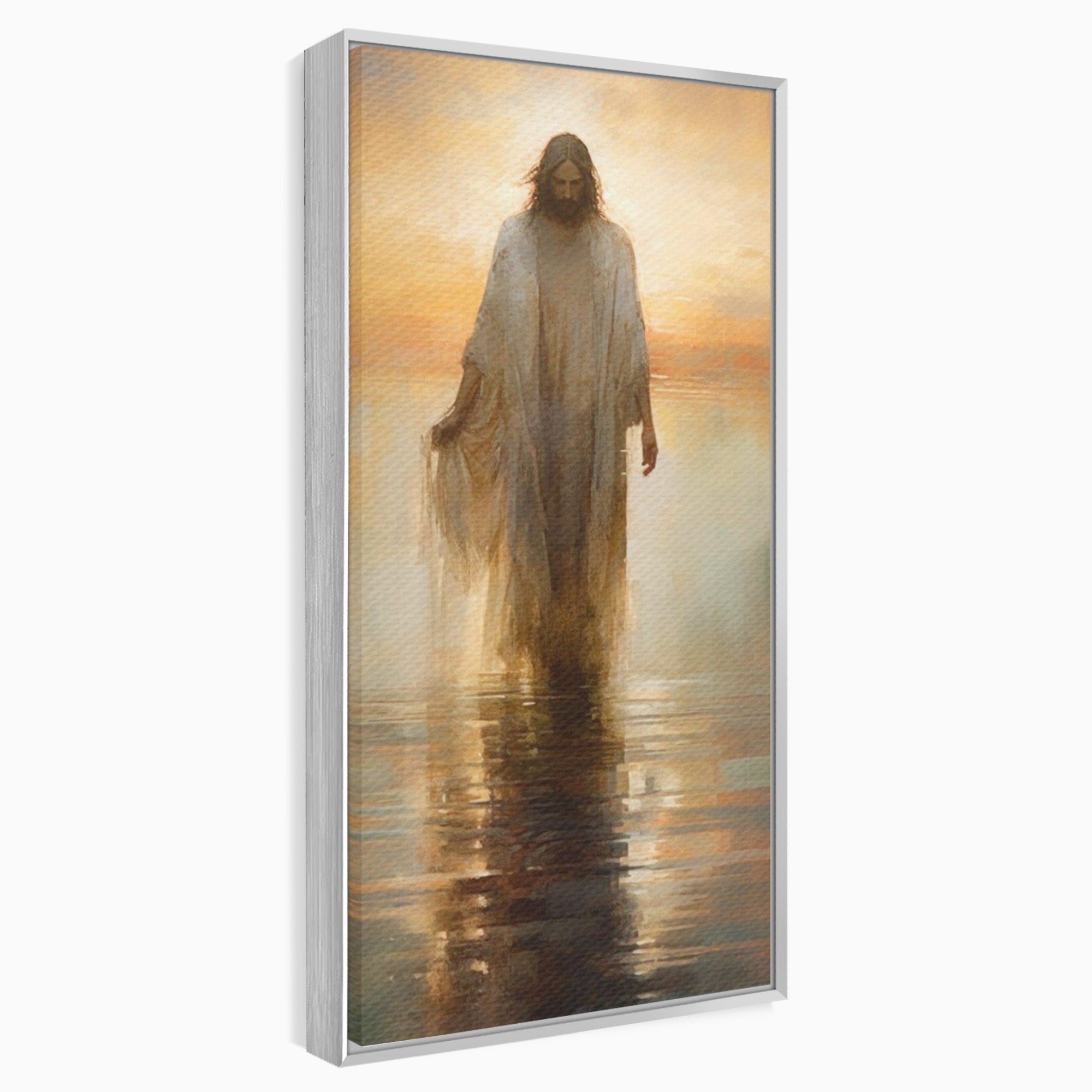 Tablou Canvas Premium LuxCanva® PI1384, Iisus Mantuitorul, Fiul, Spiritualitate, Religie, Meditatie, Culori Vibrante, Living