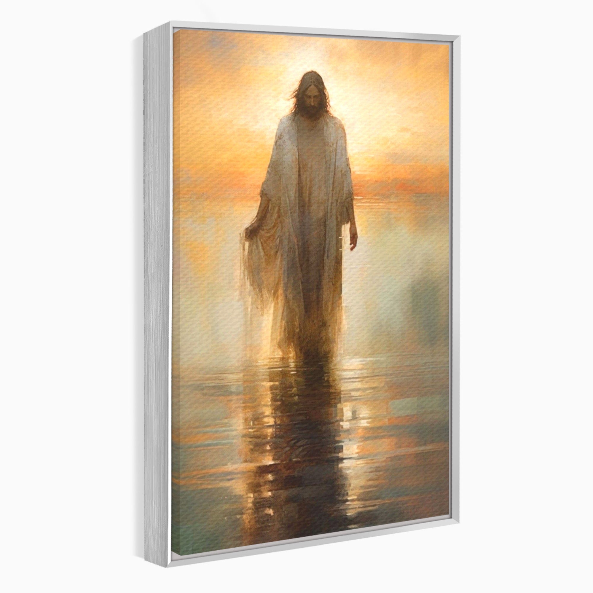 Tablou Canvas Premium LuxCanva® PI1384, Iisus Mantuitorul, Fiul, Spiritualitate, Religie, Meditatie, Culori Vibrante, Living