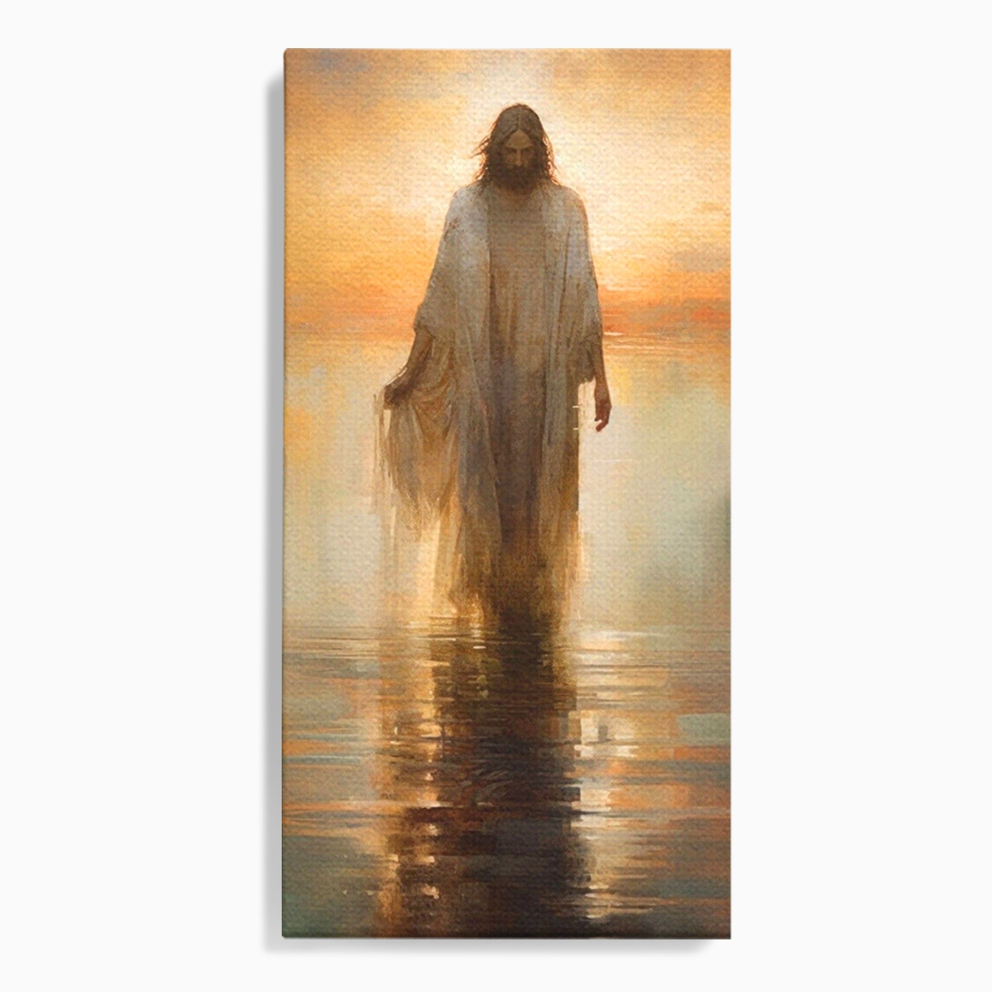 Tablou Canvas Premium LuxCanva® PI1384, Iisus Mantuitorul, Fiul, Spiritualitate, Religie, Meditatie, Culori Vibrante, Living