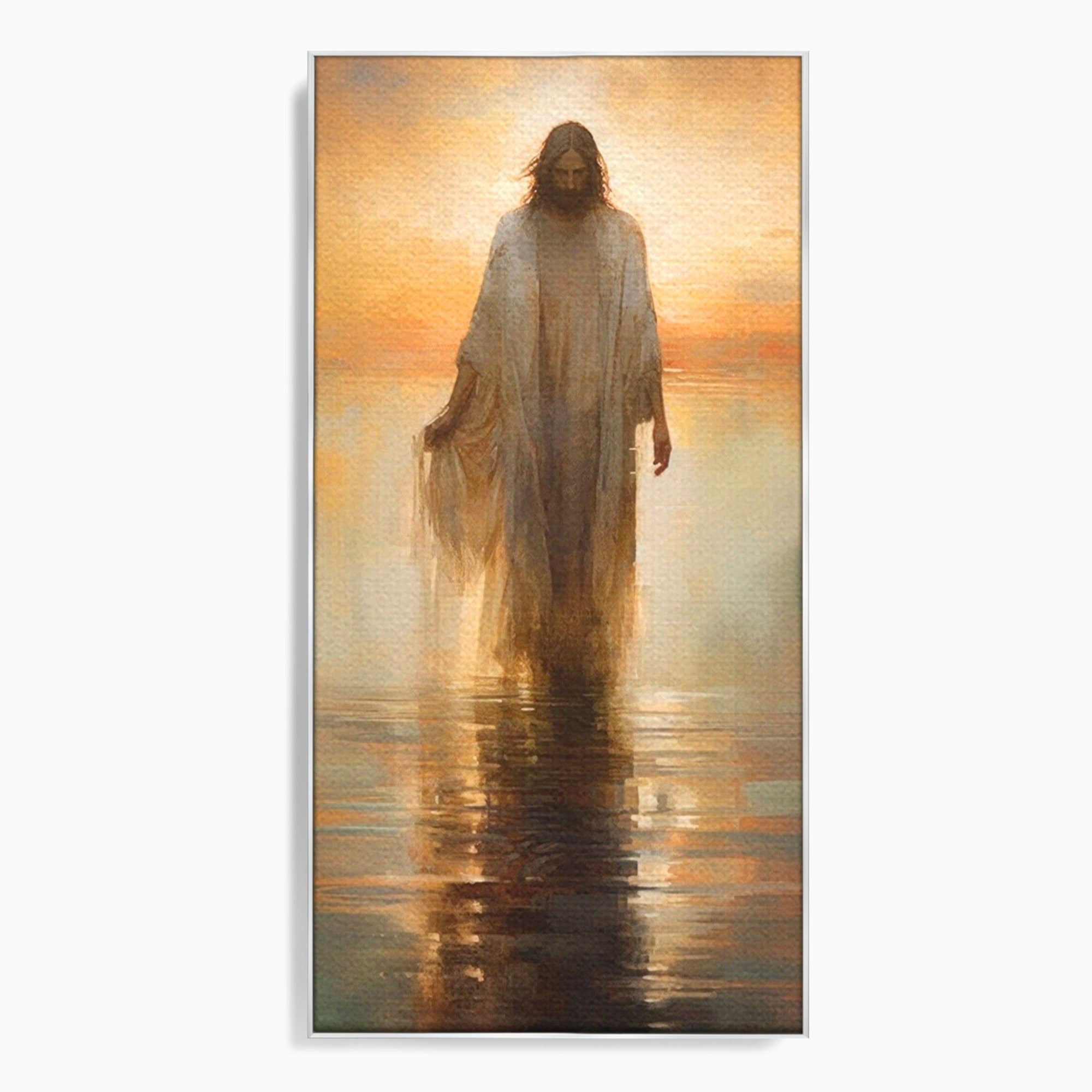 Tablou Canvas Premium LuxCanva® PI1384, Iisus Mantuitorul, Fiul, Spiritualitate, Religie, Meditatie, Culori Vibrante, Living
