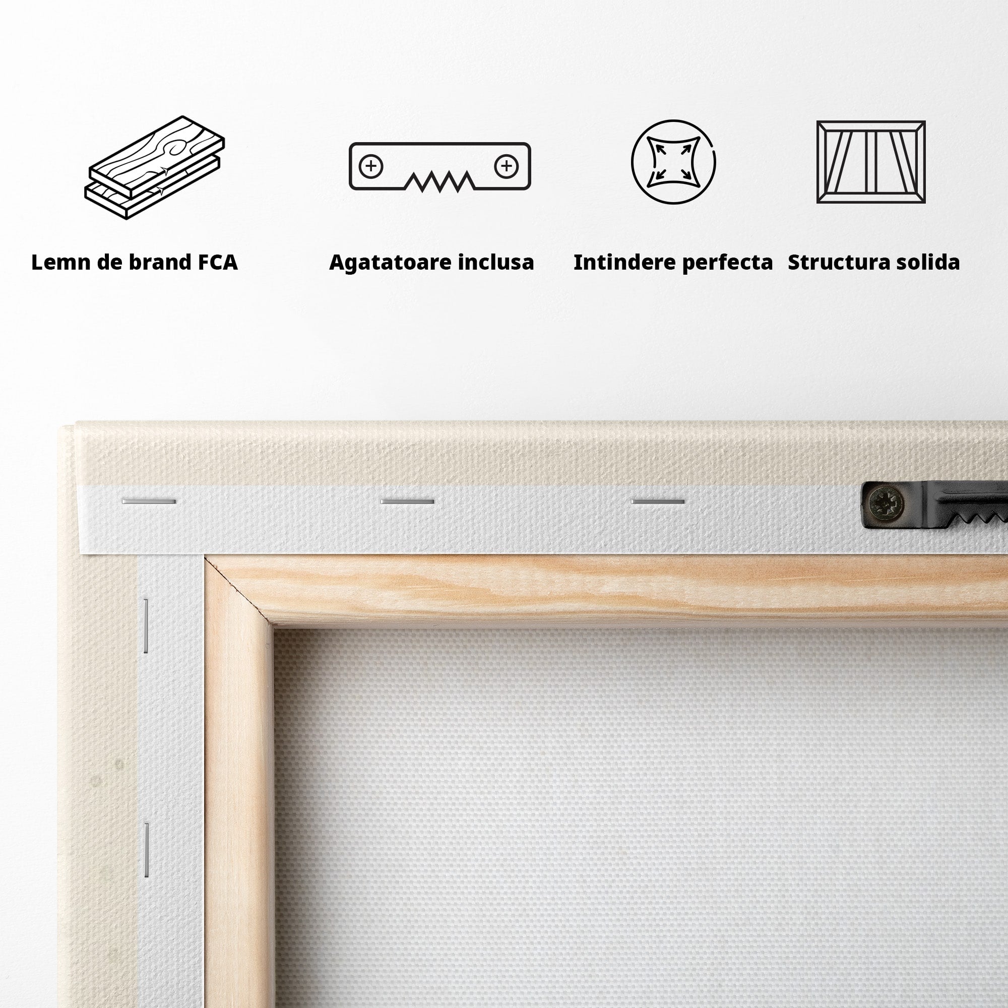 Tablou Canvas Premium LuxCanva® PI1392, Camioneta De Craciun, Masina, Brad, Transport, Iarna, Culori Vibrante, Living, Dormitor, Bucatarie, Camera Copii