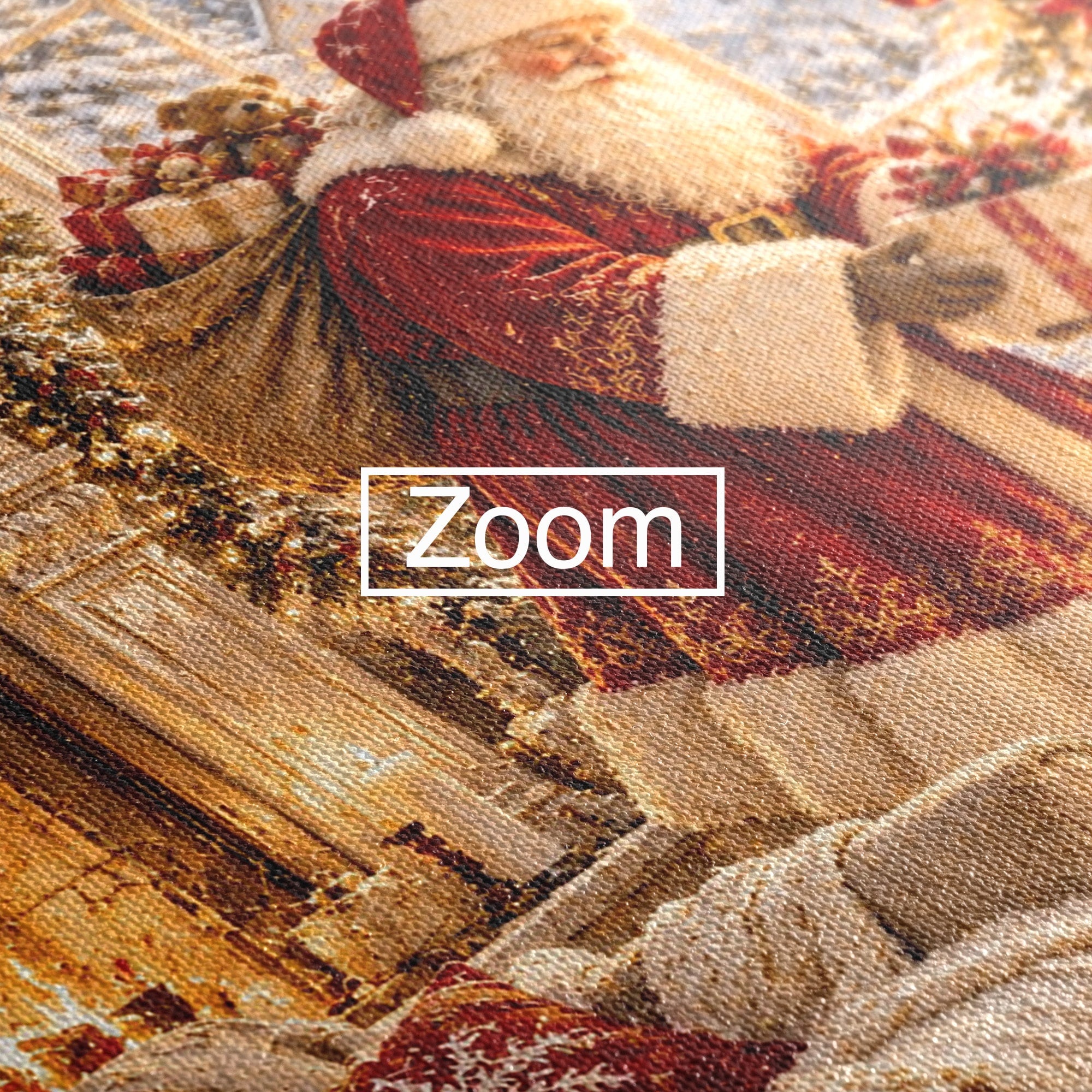 Tablou Canvas Premium LuxCanva® PI1414, Seara Minunilor, Mos Craciun, Brad, Cadouri, Semineu, Magie, Ajun, Culori Vibrante, Living, Dormitor, Camera Copii