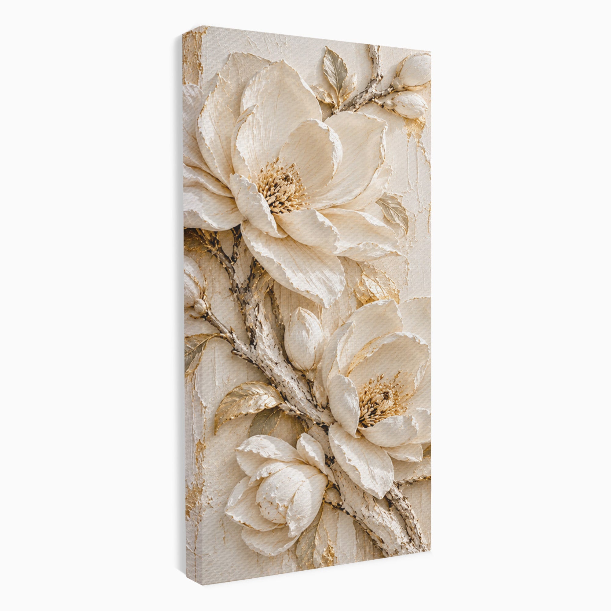 Tablou Canvas Premium LuxCanva® PI1420, Flori De Magnolie, Petale, Frumos, Gradina, Cadou, Culori Vibrante, Living, Dormitor, Salon