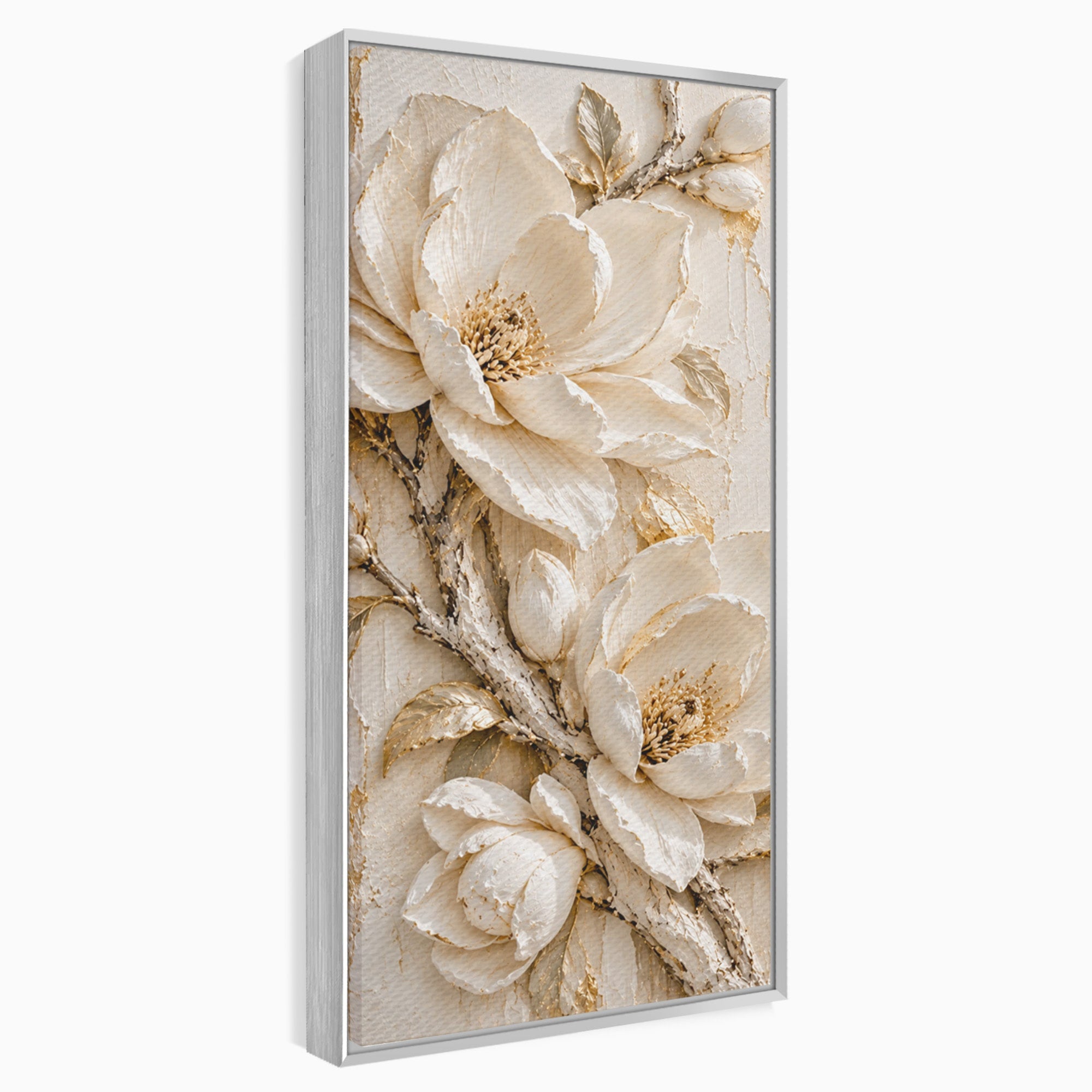 Tablou Canvas Premium LuxCanva® PI1420, Flori De Magnolie, Petale, Frumos, Gradina, Cadou, Culori Vibrante, Living, Dormitor, Salon