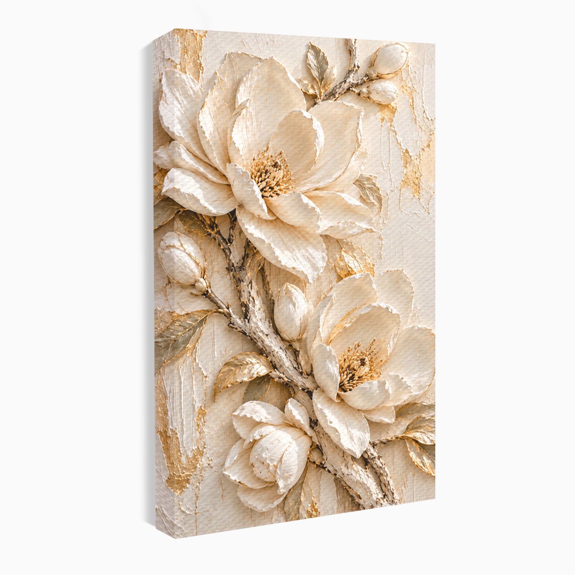 Tablou Canvas Premium LuxCanva® PI1420, Flori De Magnolie, Petale, Frumos, Gradina, Cadou, Culori Vibrante, Living, Dormitor, Salon