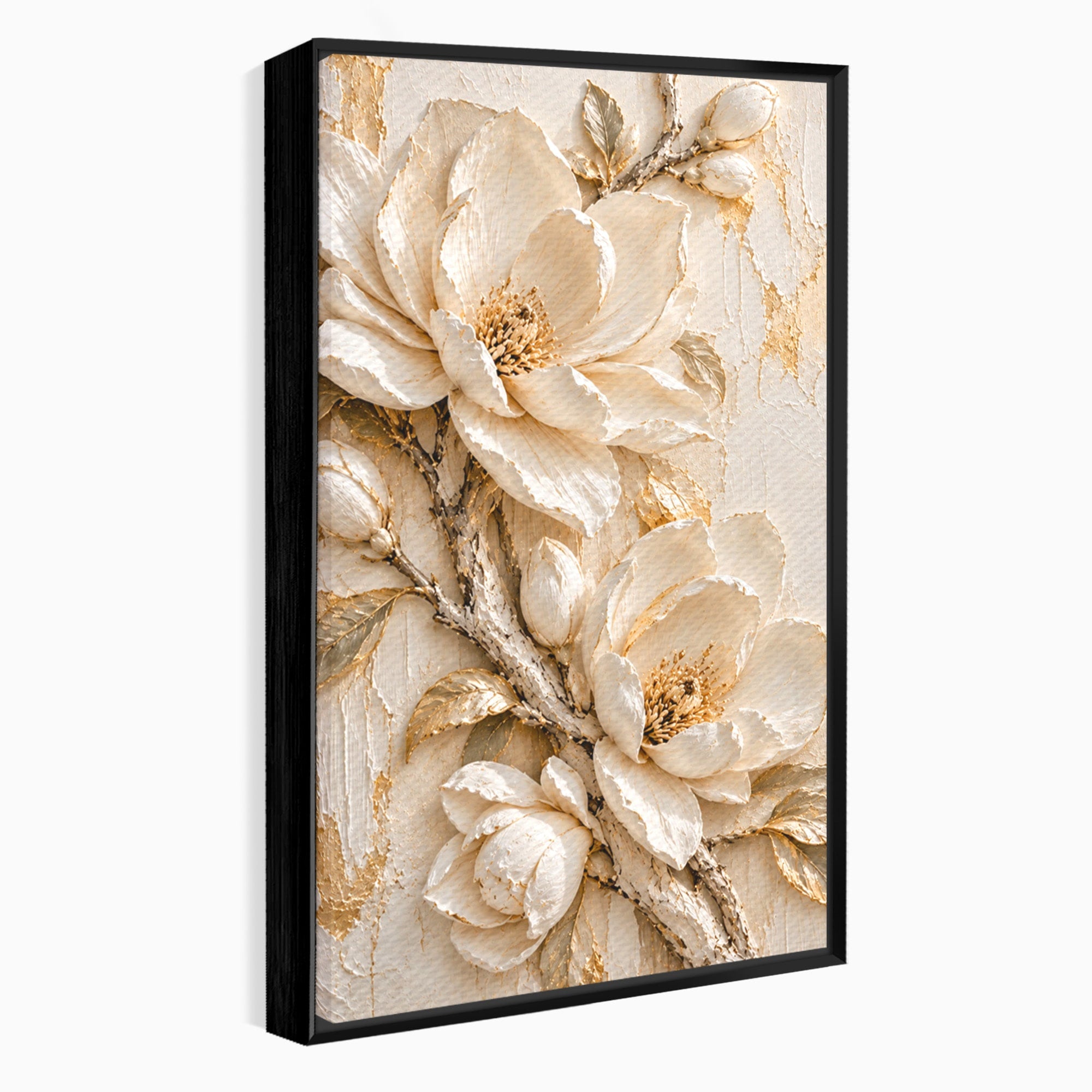 Tablou Canvas Premium LuxCanva® PI1420, Flori De Magnolie, Petale, Frumos, Gradina, Cadou, Culori Vibrante, Living, Dormitor, Salon