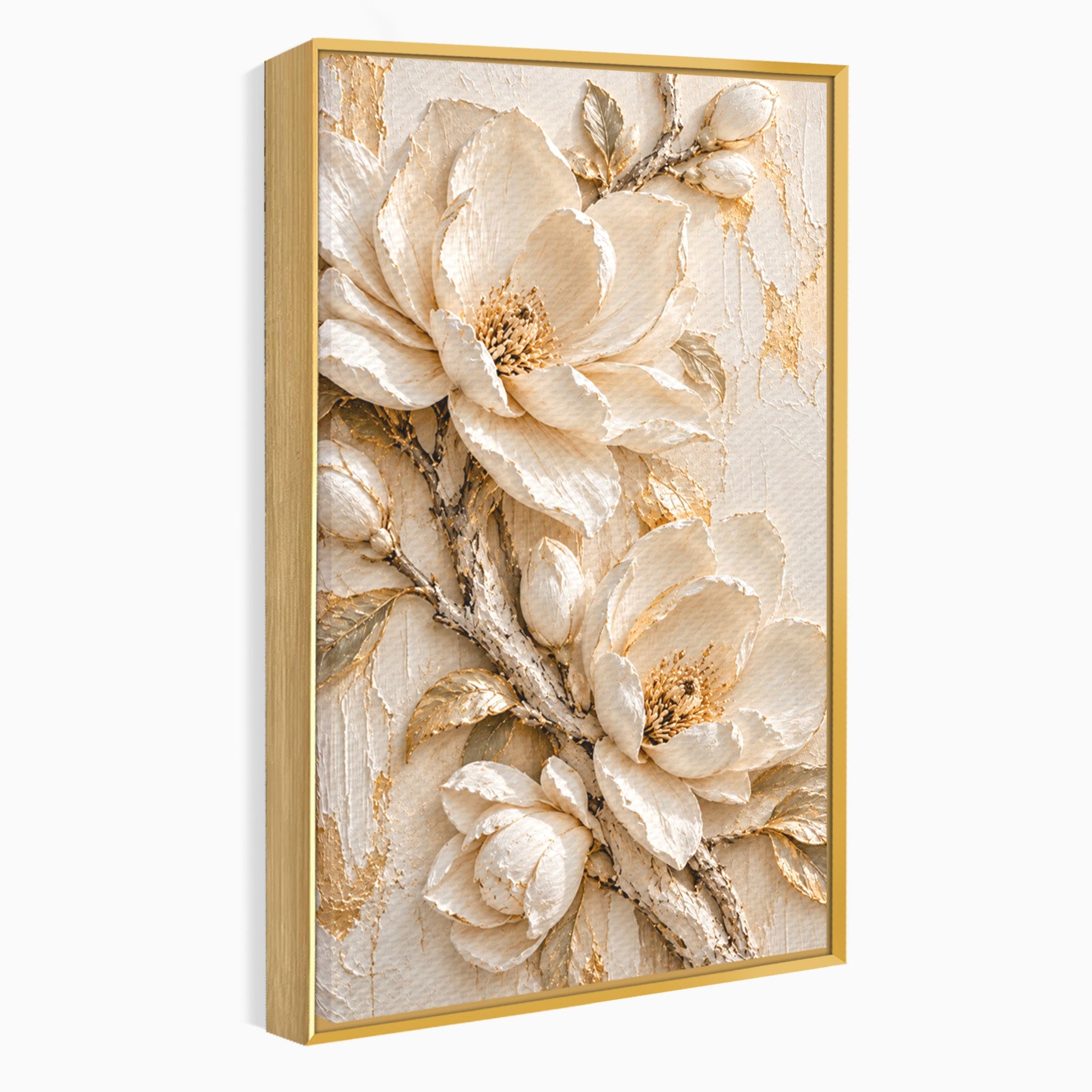Tablou Canvas Premium LuxCanva® PI1420, Flori De Magnolie, Petale, Frumos, Gradina, Cadou, Culori Vibrante, Living, Dormitor, Salon