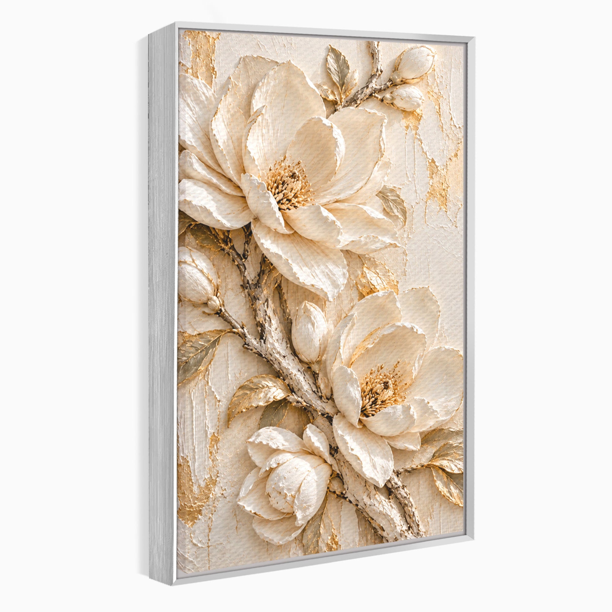 Tablou Canvas Premium LuxCanva® PI1420, Flori De Magnolie, Petale, Frumos, Gradina, Cadou, Culori Vibrante, Living, Dormitor, Salon