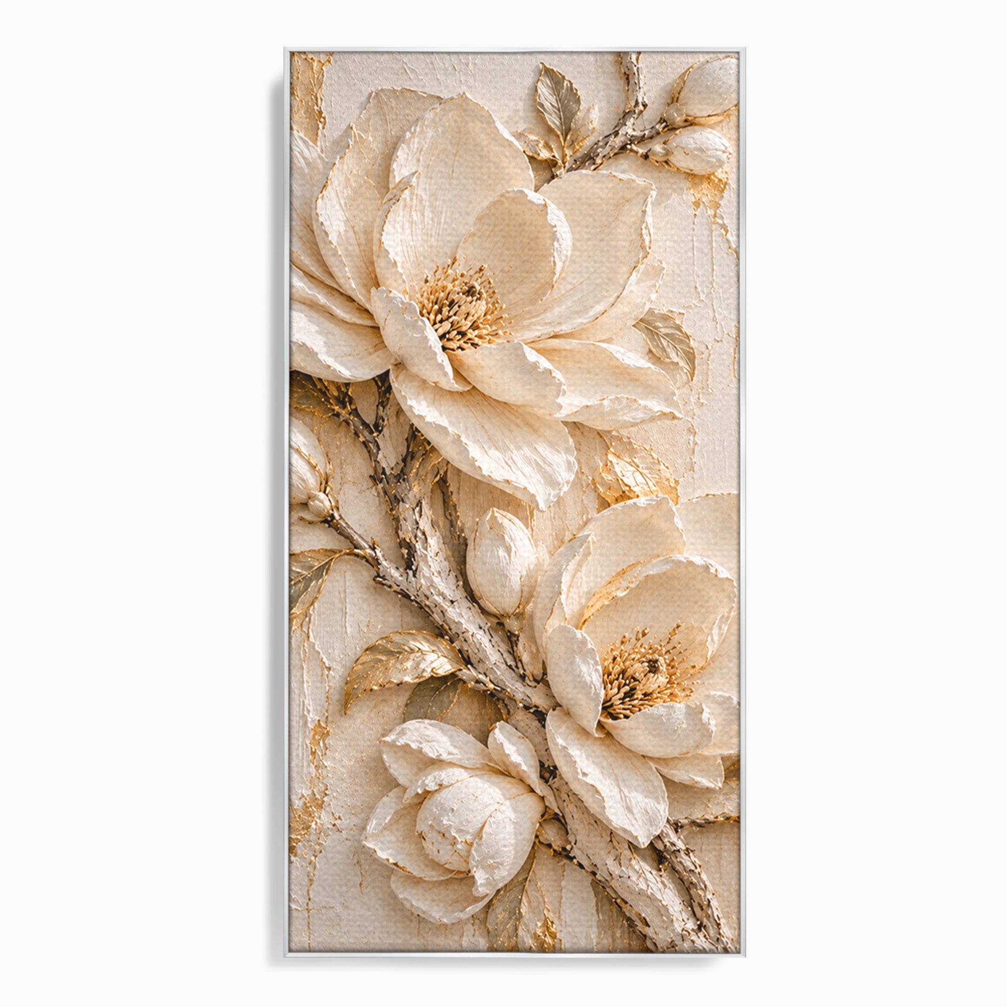 Tablou Canvas Premium LuxCanva® PI1420, Flori De Magnolie, Petale, Frumos, Gradina, Cadou, Culori Vibrante, Living, Dormitor, Salon
