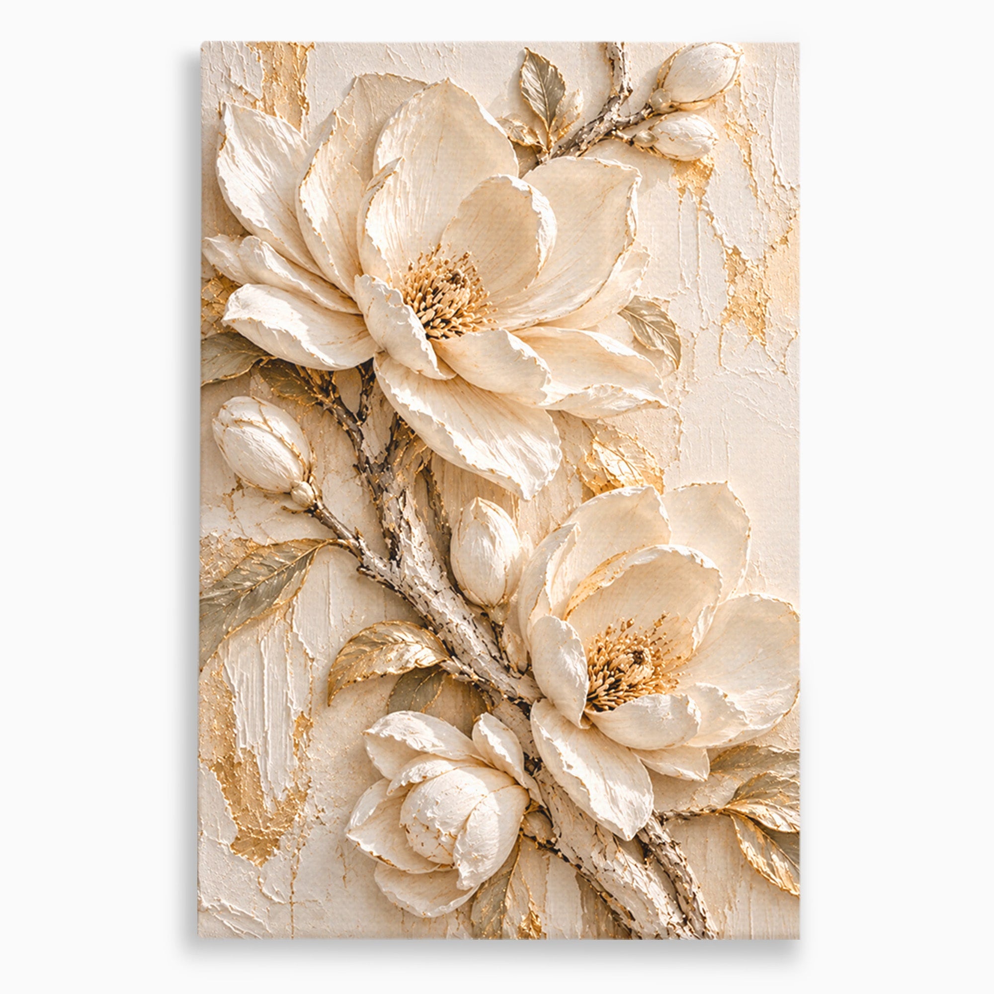 Tablou Canvas Premium LuxCanva® PI1420, Flori De Magnolie, Petale, Frumos, Gradina, Cadou, Culori Vibrante, Living, Dormitor, Salon