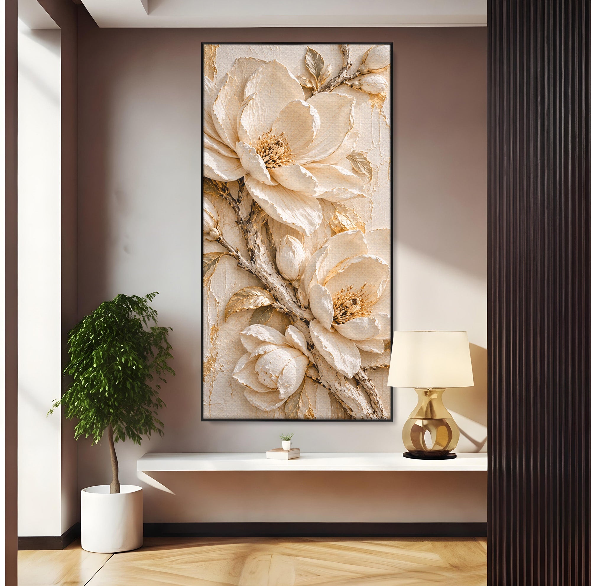 Tablou Canvas Premium LuxCanva® PI1420, Flori De Magnolie, Petale, Frumos, Gradina, Cadou, Culori Vibrante, Living, Dormitor, Salon