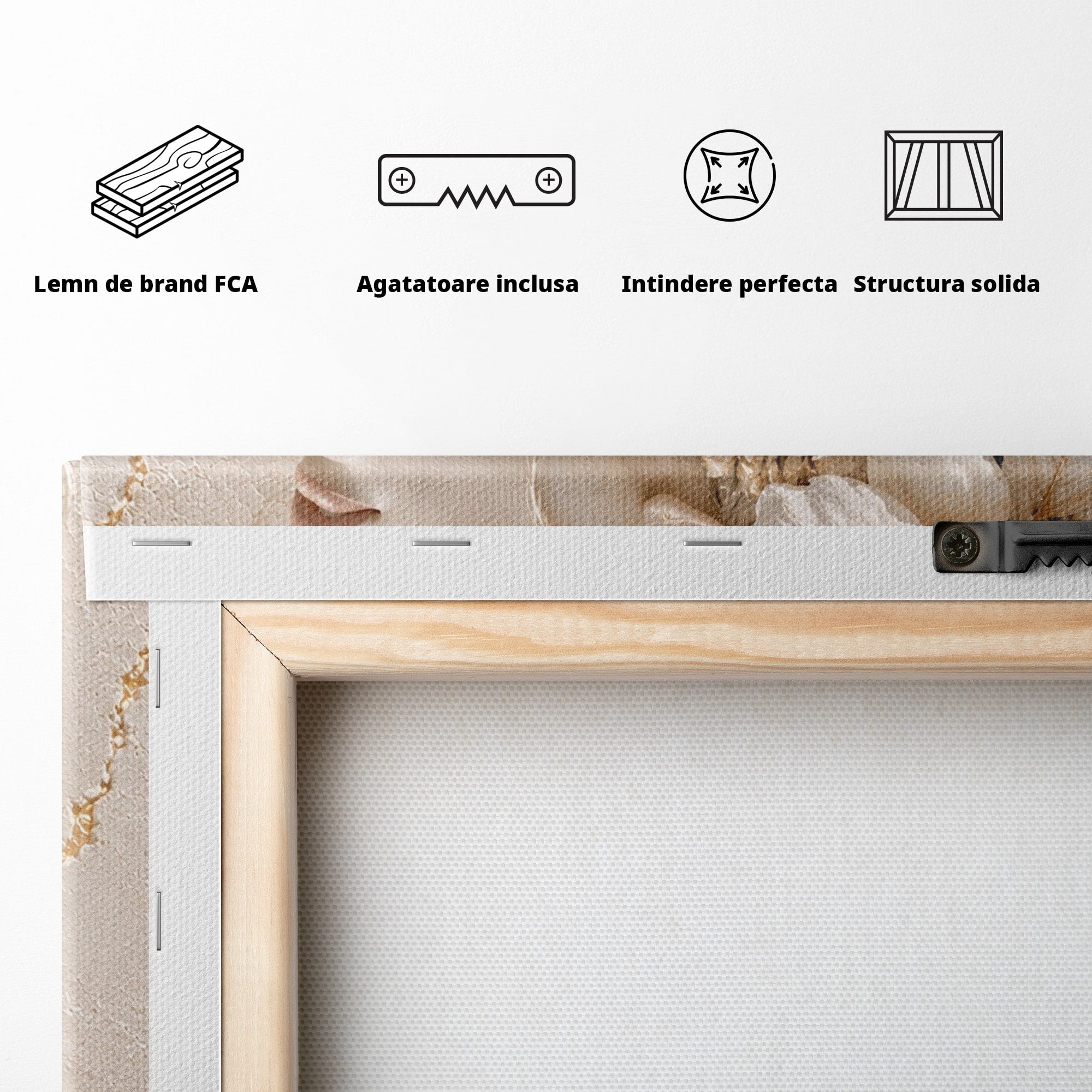 Tablou Canvas Premium LuxCanva® PI1422, Zeița Naturii, Femeie, Flori, Serafic, Eleganta, Culori Vibrante, Living, Dormitor, Salon