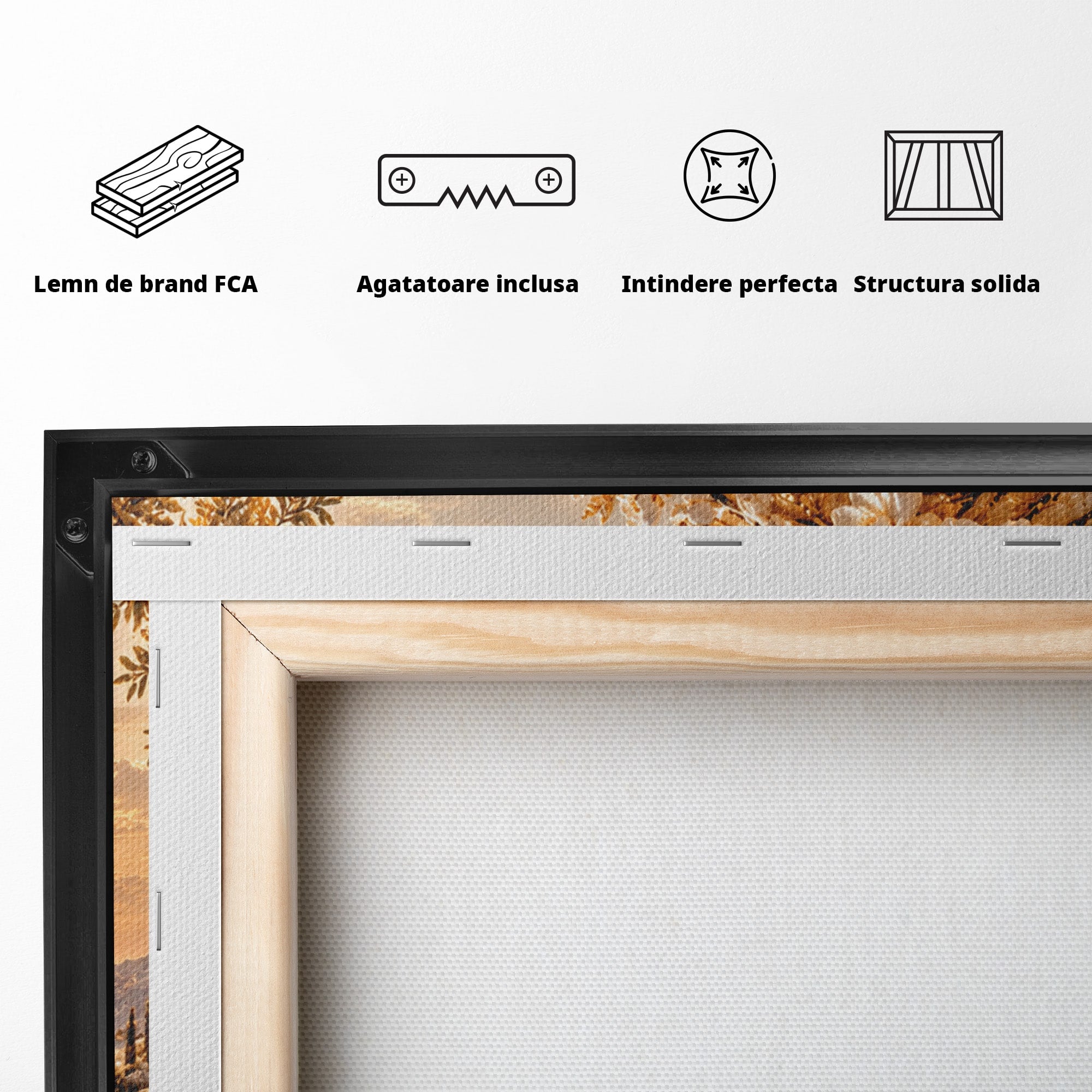 Tablou Canvas Premium LuxCanva® PI1428, Apus Mediteranean Cu Flori, Vacanta, Magie, Mediterranean, Peisaj, Culori Vibrante, Living, Dormitor
