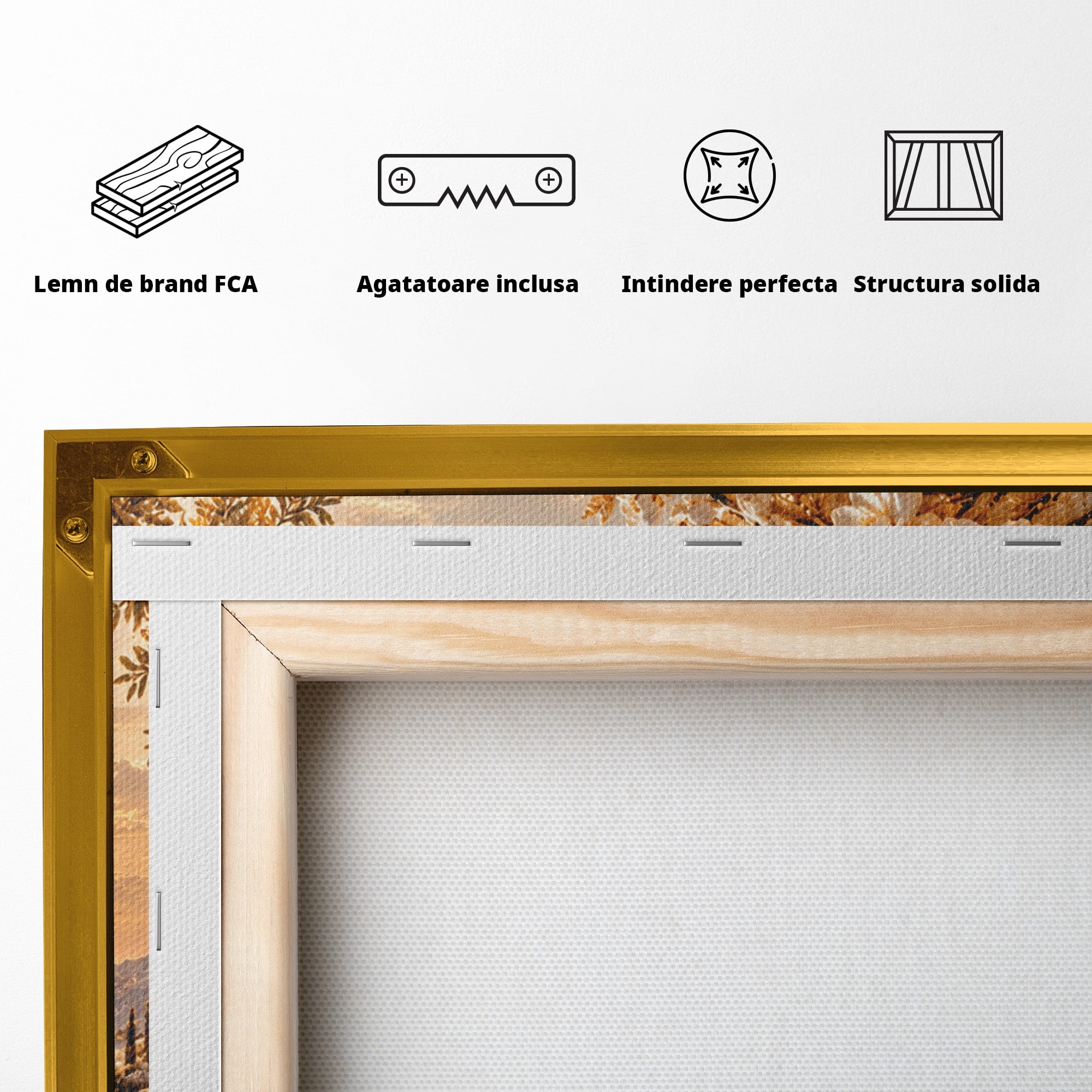 Tablou Canvas Premium LuxCanva® PI1428, Apus Mediteranean Cu Flori, Vacanta, Magie, Mediterranean, Peisaj, Culori Vibrante, Living, Dormitor