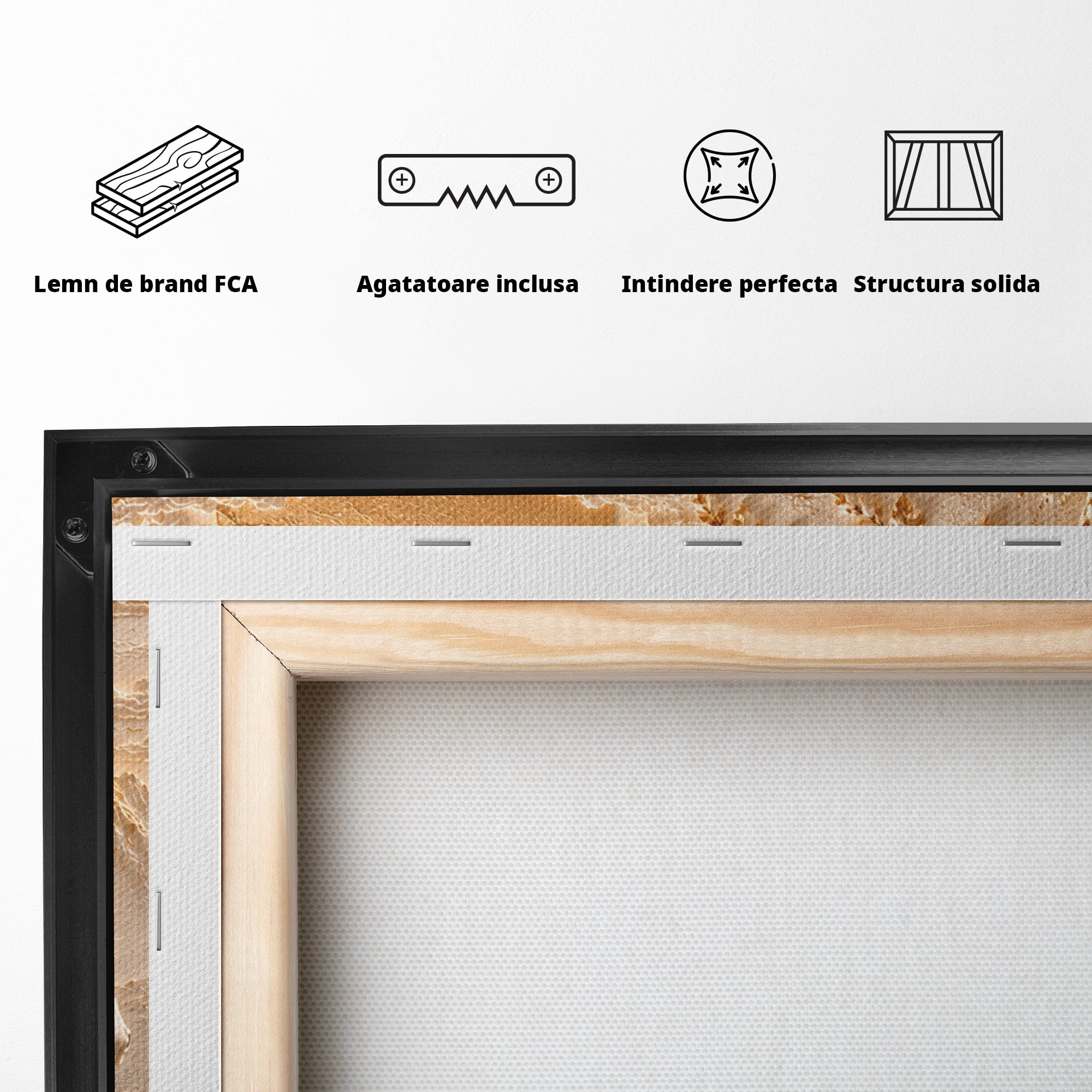 Tablou Canvas Premium LuxCanva® PI1430, Cai Alergand Spre Soare, Armasari, Natura, Peisaj, Coama, Auriu, Culori Vibrante, Living, Dormitor