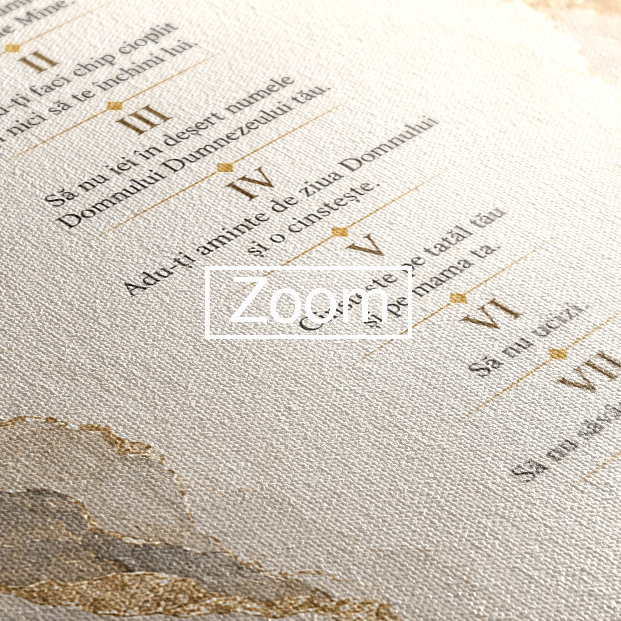 Tablou Canvas Premium LuxCanva® PI1436, Legile Divinitatii, Religie, Text, Inspirational, Porunci, Culori Vibrante, Living, Dormitor, Bucatarie