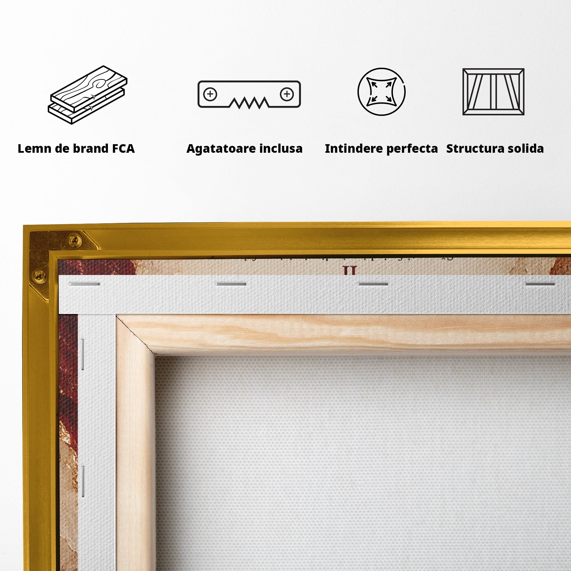 Tablou Canvas Premium LuxCanva® PI1437, Invataturi Divine, Religie, Text, Biblie, Intelepciune, Culori Vibrante, Living, Dormitor, Bucatarie