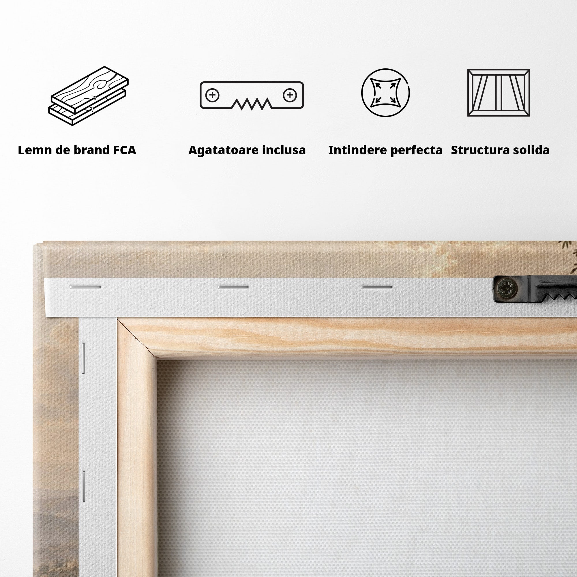 Tablou Canvas Premium LuxCanva® PI1438, Isus si Mielul, Invatator, Peisaj, Natura, Apus, Mesia, Credinta, Liniste, Culori Vibrante, Living, Dormitor