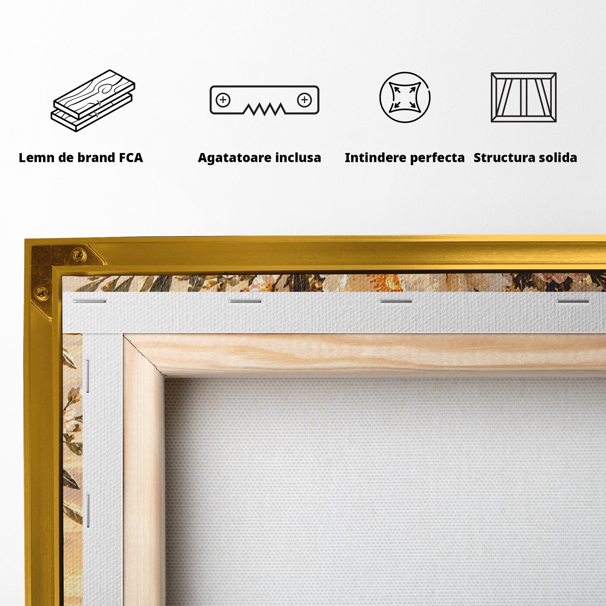 Tablou Canvas Premium LuxCanva® PI1441, Vaza Cu Bujori De Vara, Decor, Floare, Vaza, Buchet, Peisaj, Culori Vibrante, Living, Dormitor