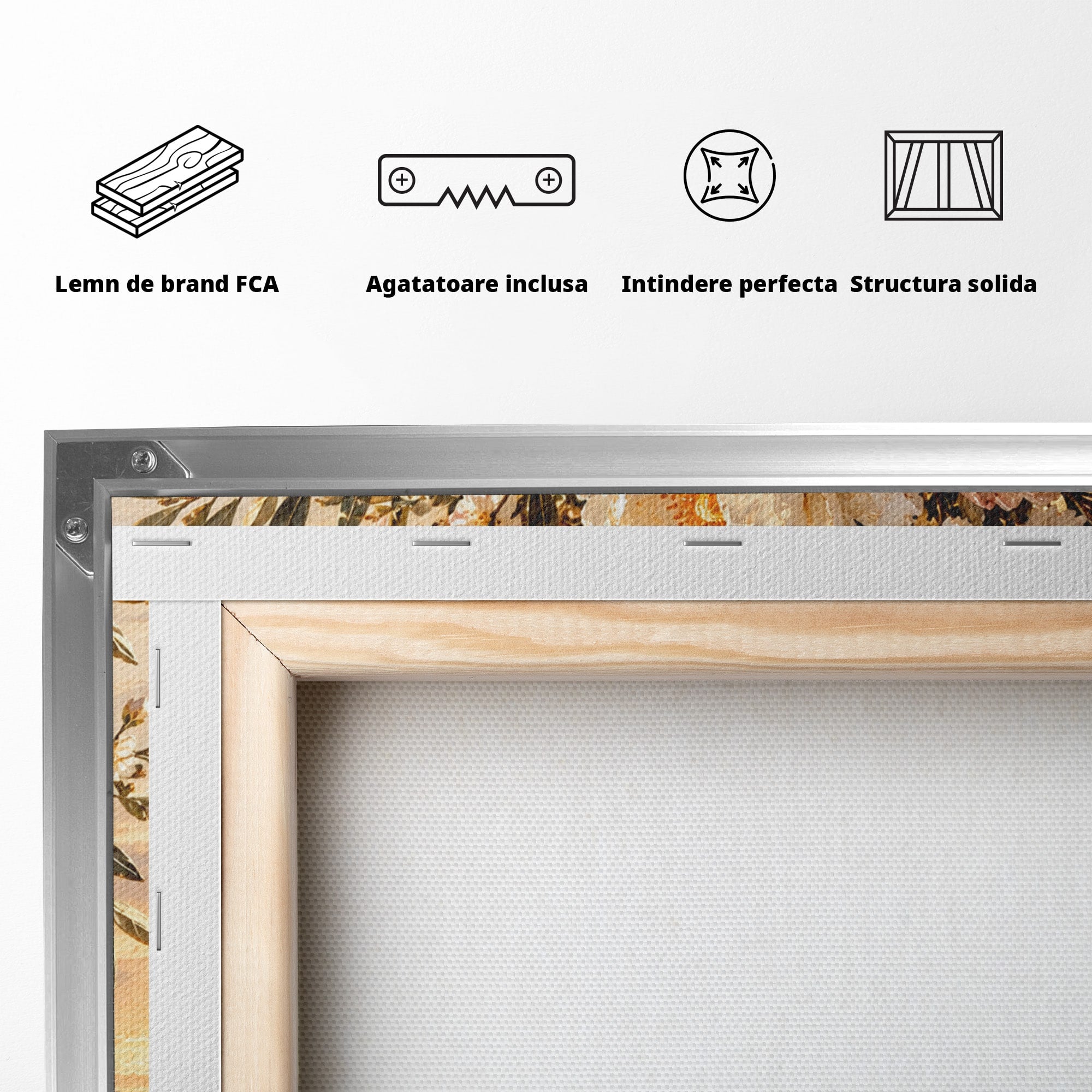 Tablou Canvas Premium LuxCanva® PI1441, Vaza Cu Bujori De Vara, Decor, Floare, Vaza, Buchet, Peisaj, Culori Vibrante, Living, Dormitor