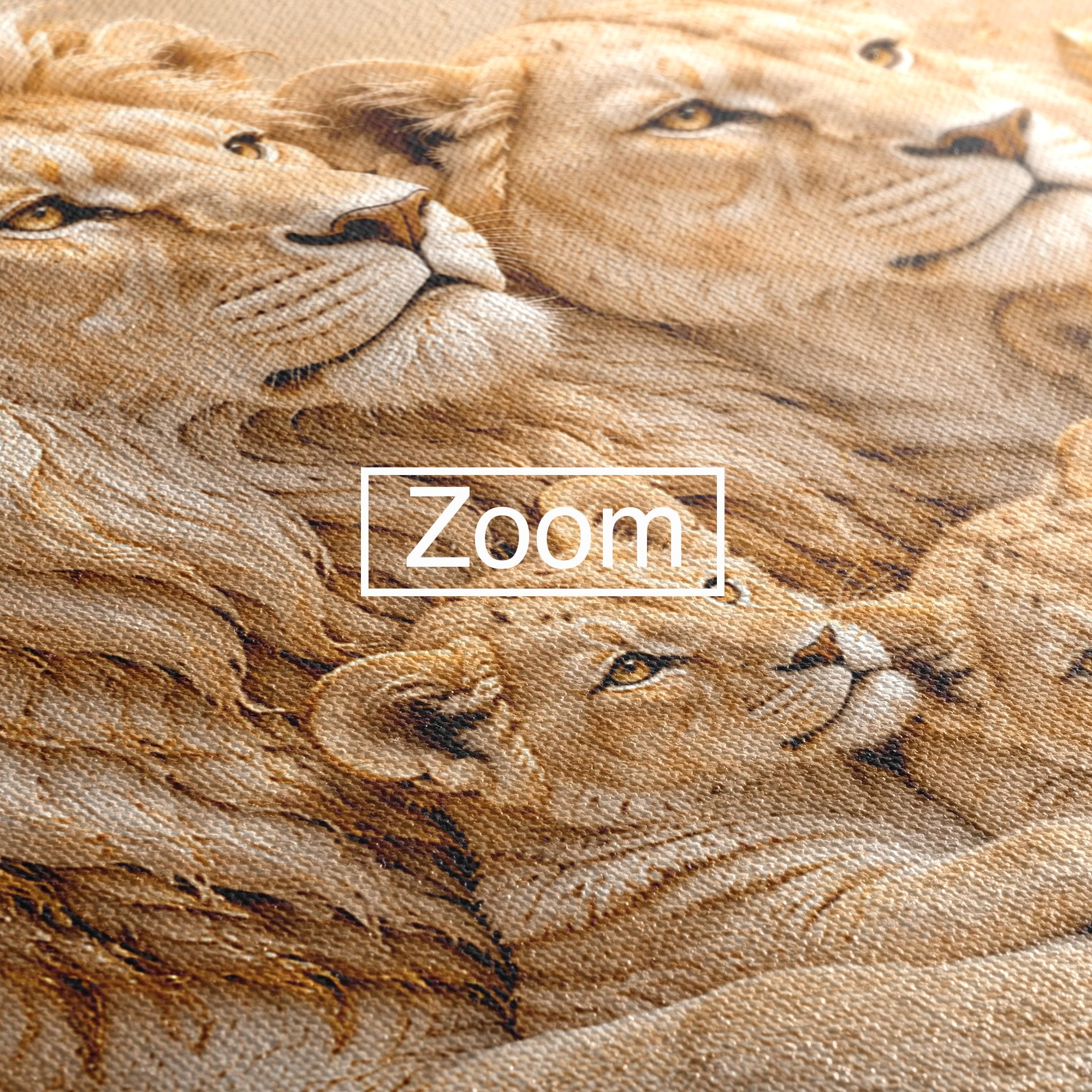 Tablou Canvas Premium LuxCanva® PI1442, Regalitate In Serenitate, Lei, Familie, Pui, Portret, Culori Vibrante, Living, Dormitor