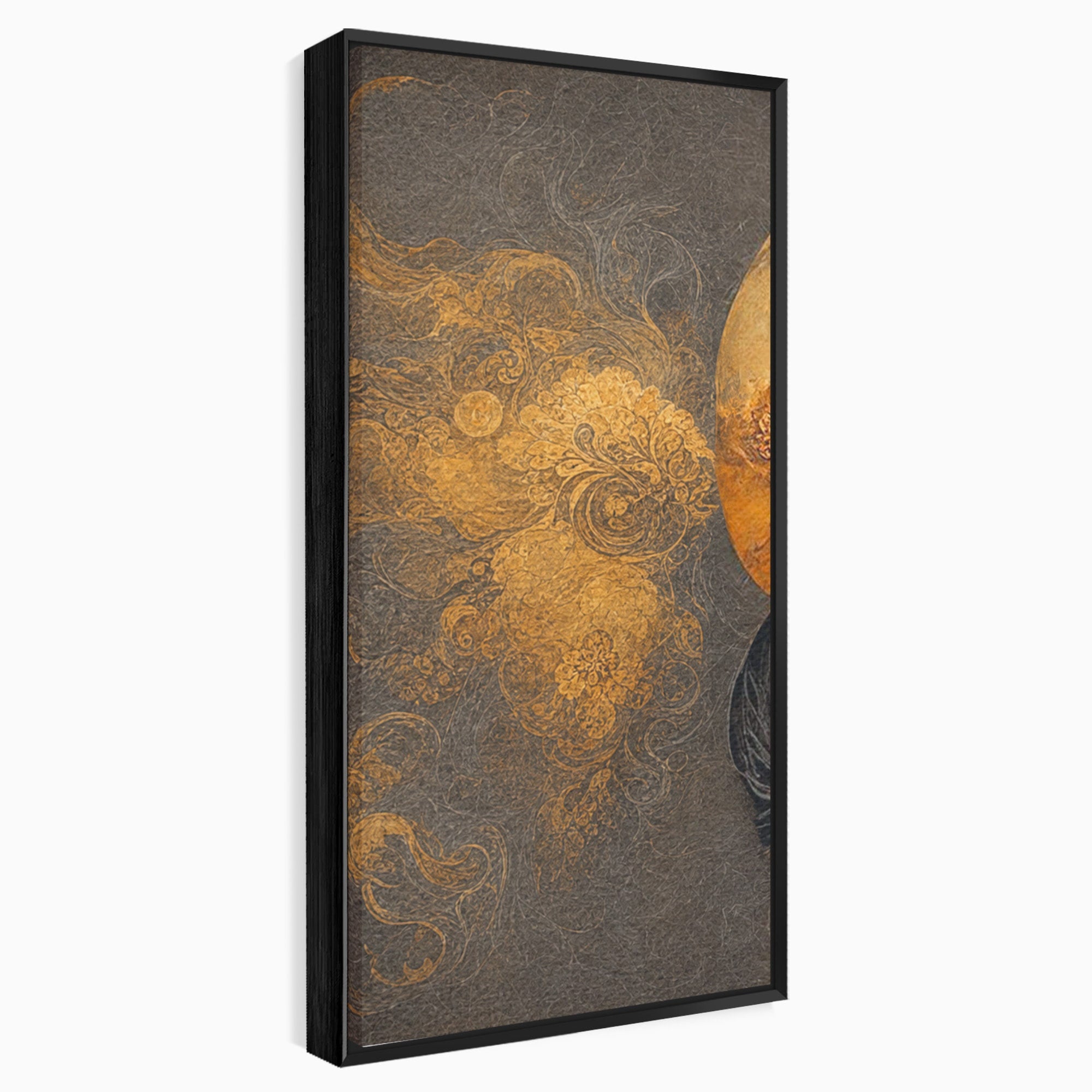 Set 3 Tablouri Canvas Premium LuxCanva® PI3-1181, Yin Si Yang, Abstract, Cercuri, Arta, Echilibru, Meditatie, Living, Birou, Culori Vibrante