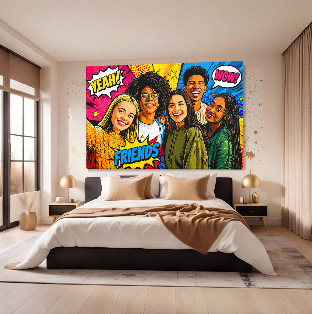 Tablou Personalizat Pop Art Andy Style | Tineri / modern | Orizontal Landscape