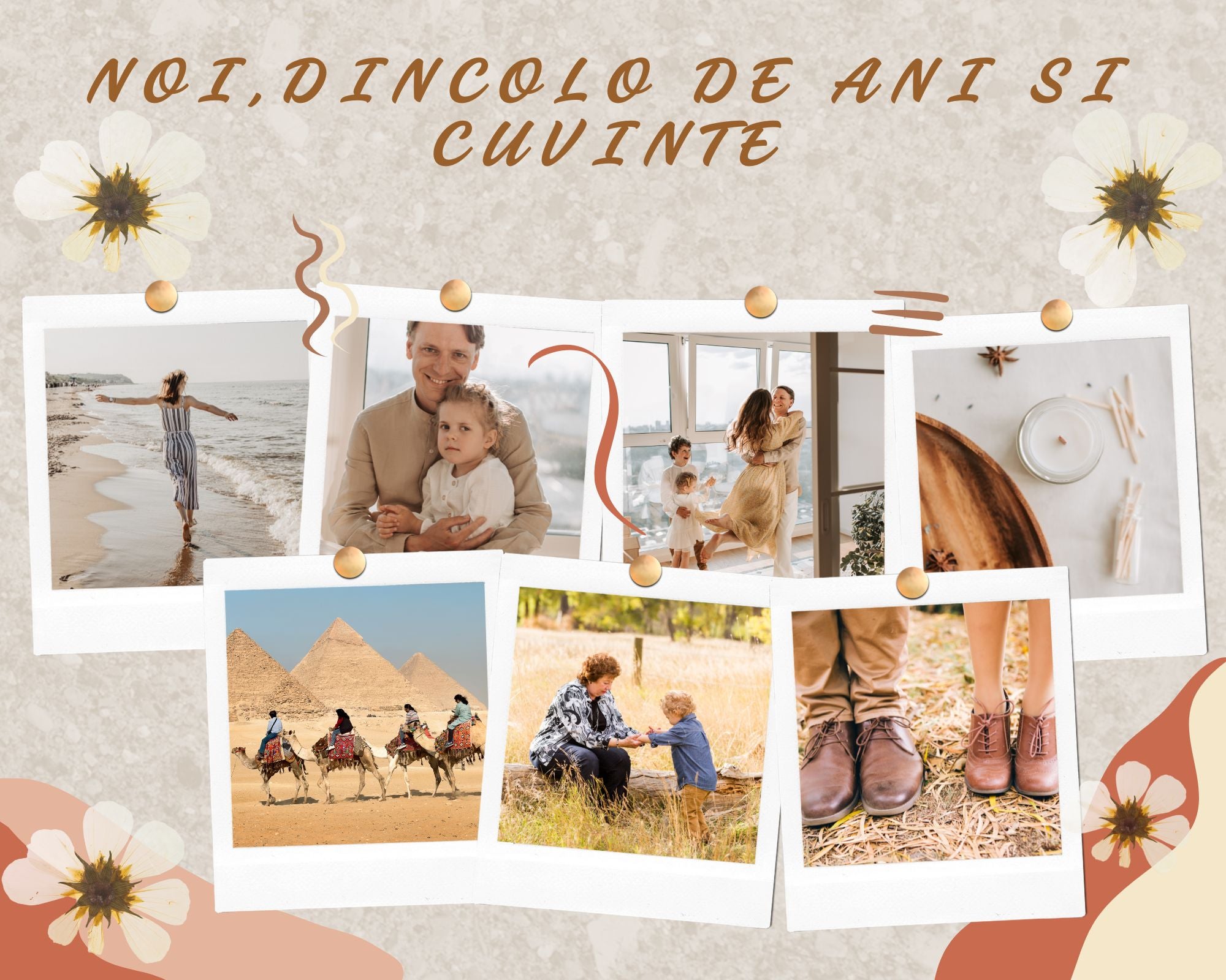 Tablou Canvas Personalizat cu 7 Poze Pentru Familie 