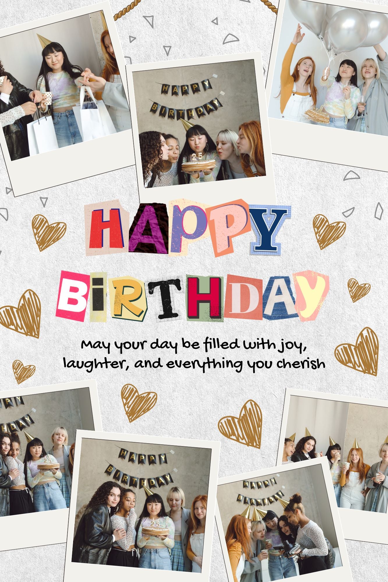 Tablou Canvas Personalizat cu 7 Poze Pentru Aniversari 