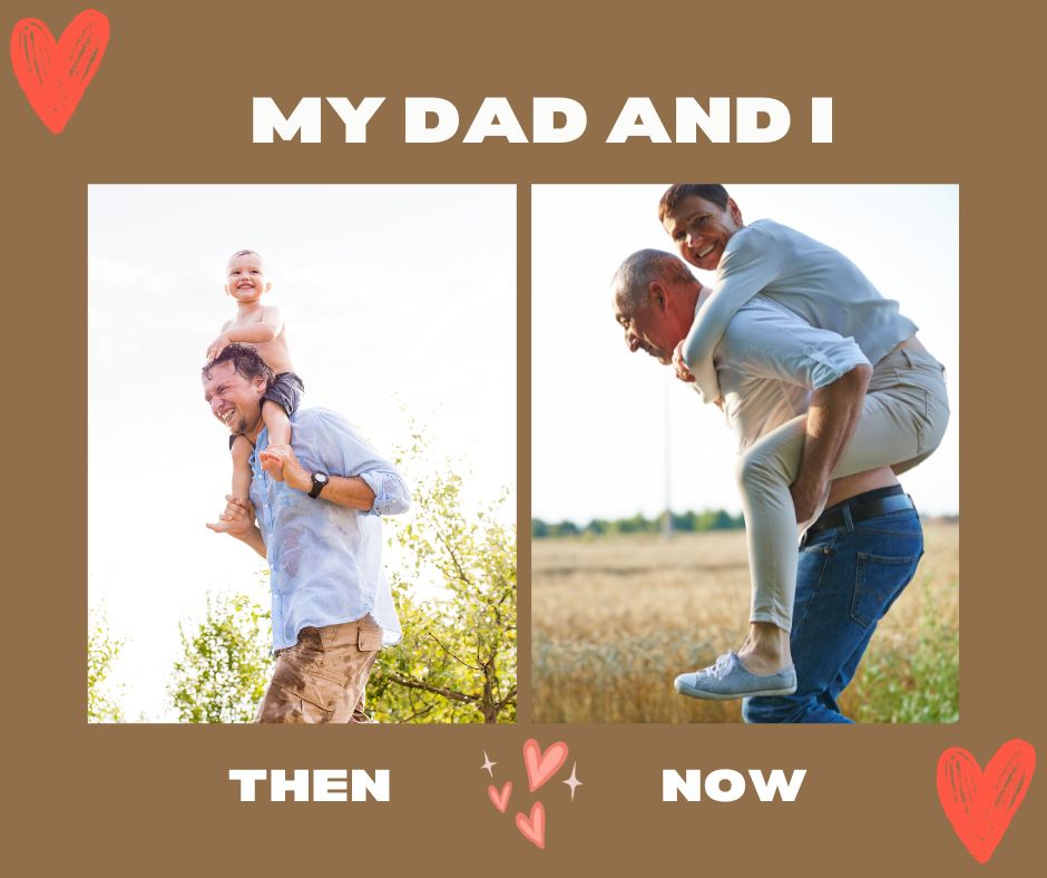 Tablou Canvas Personalizat cu 2 Poze Pentru Tata 