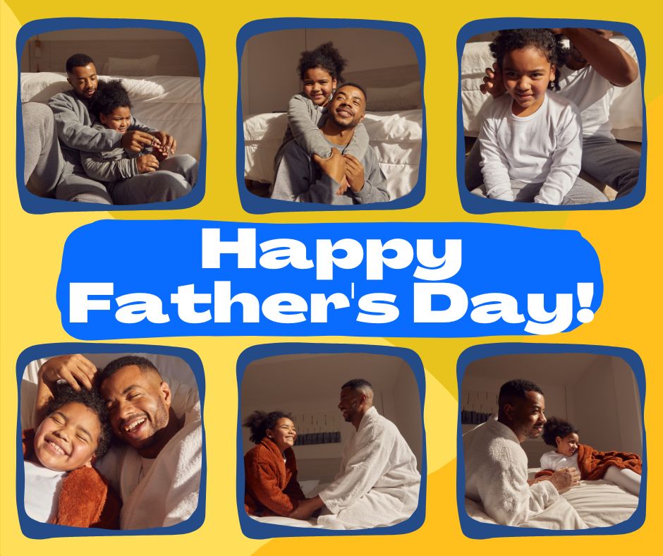 Personalisierte Leinwandbilder mit 6 Fotos für Papa "Happy Father's Day", PS179