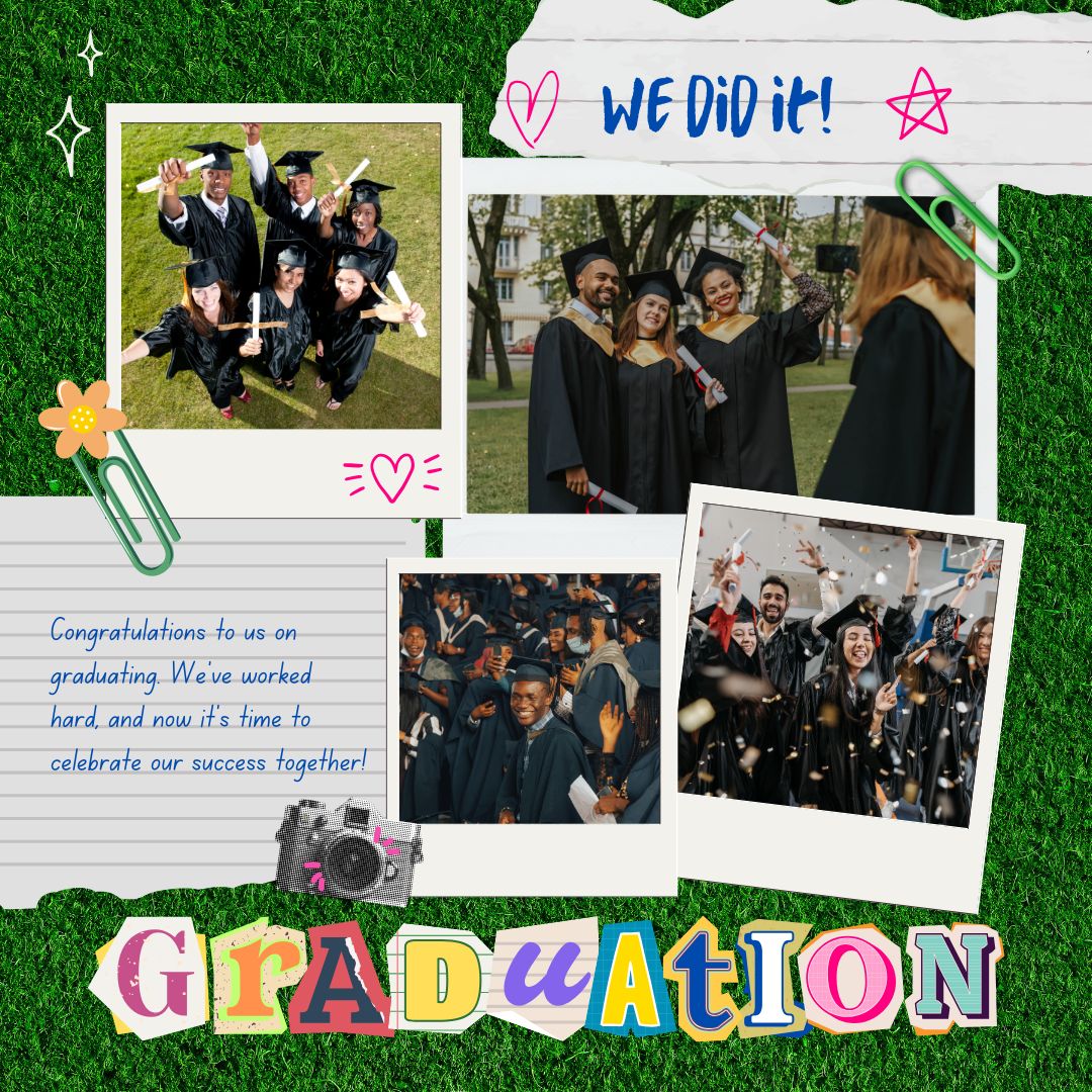 Tablou Canvas Personalizat cu 4 Poze Pentru Absolvire 