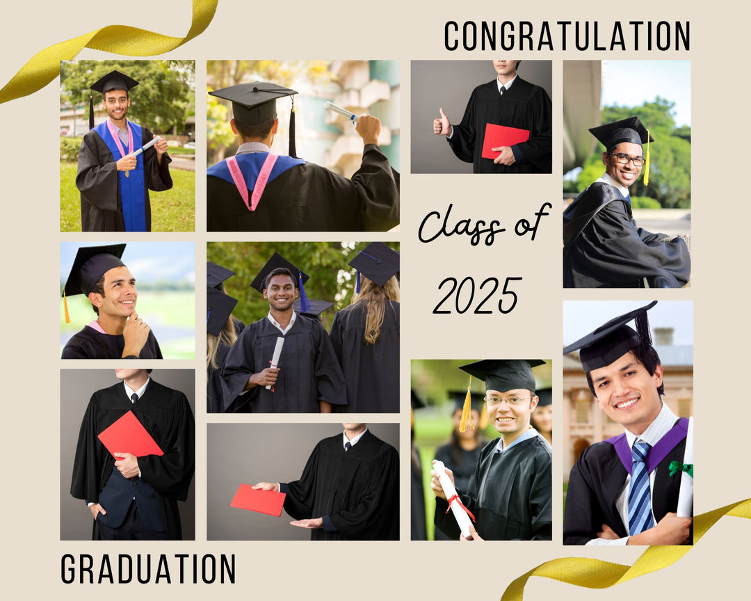 Personalisierte Leinwand Leinwandbilder mit 10 Abschlussbildern "Graduation", PS186